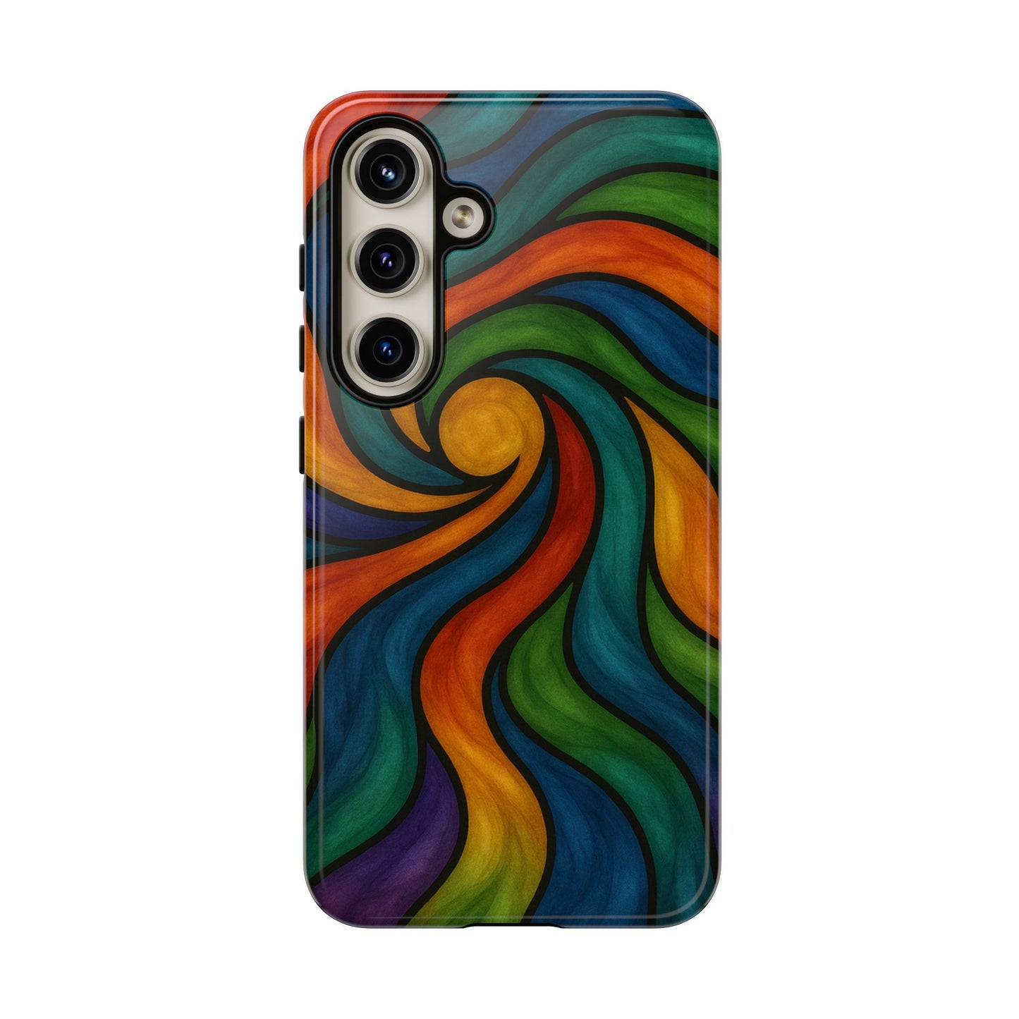 Colorful Swirl Phone Case | Tough Cases, Vibrant Design, Gift for Art Lovers, Funky Case, Unique Phone Accessories