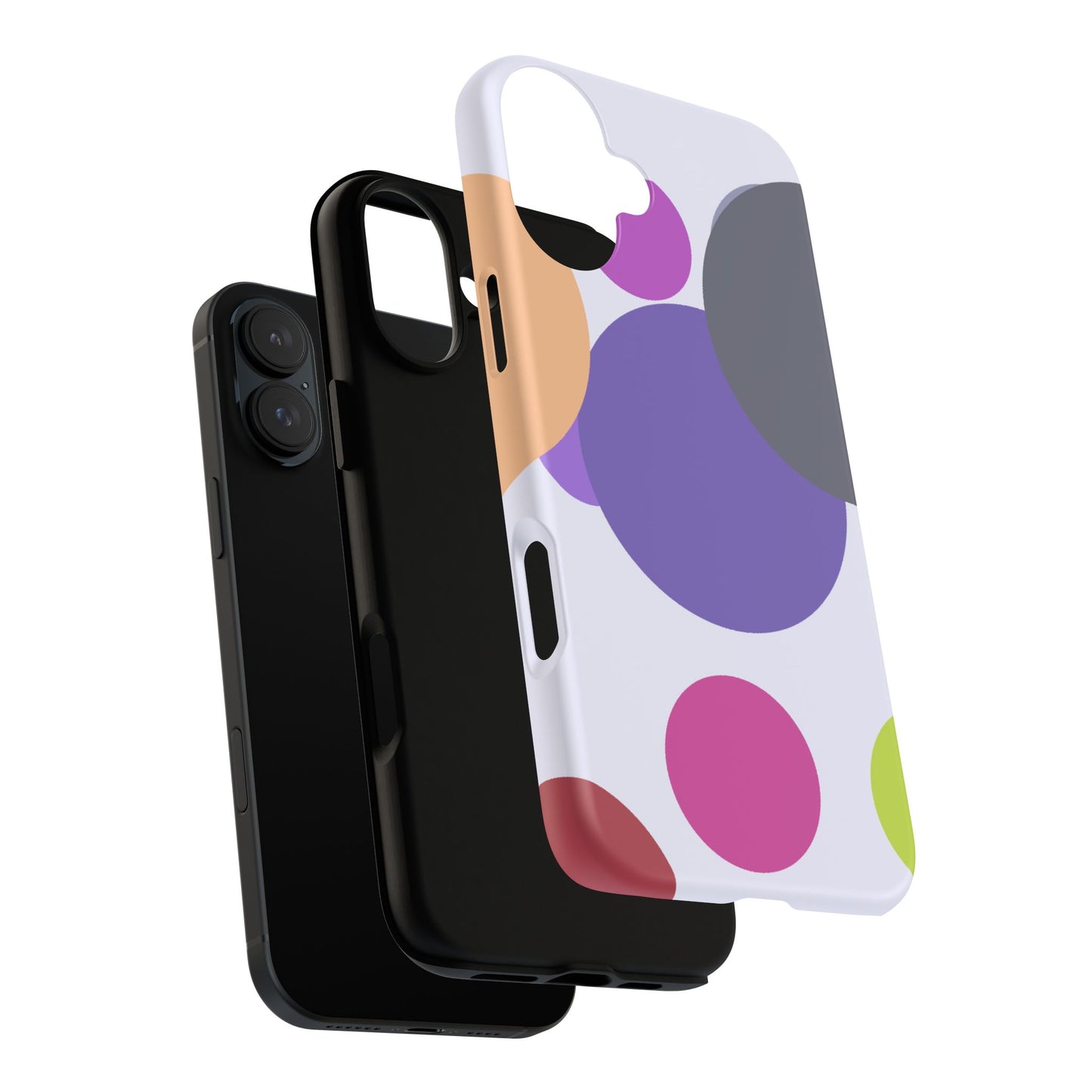 Colorful Geometric Phone Case, Bold Protective Cover for iPhone, Unique Gift for Trendy Teens, Fun Customizable Cases, Modern Design