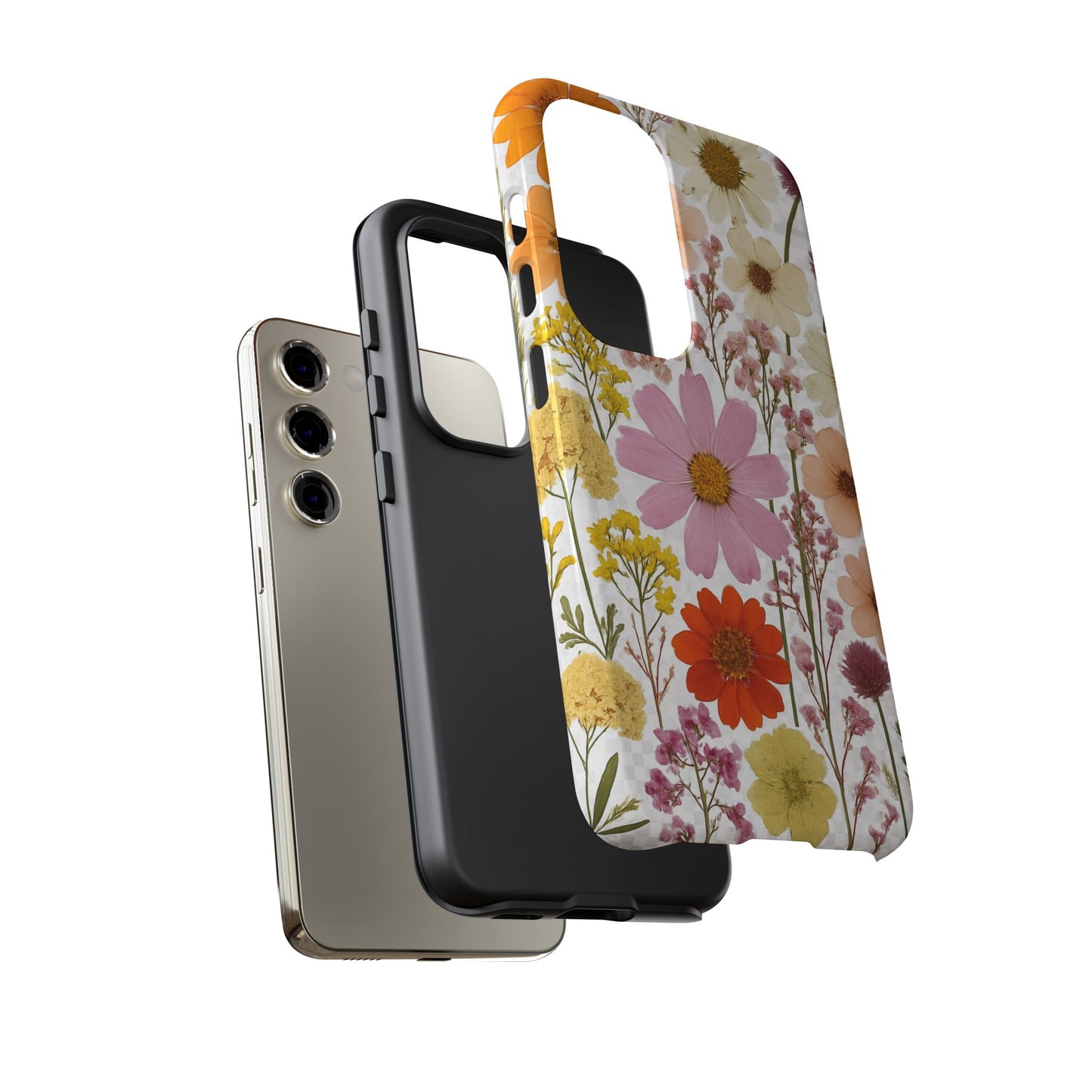 Floral Phone Case - Tough Cases, Stylish Protective Cover, Flower Design, Trendy Gift, Nature Lover Accessory, DRIED FLOWERS