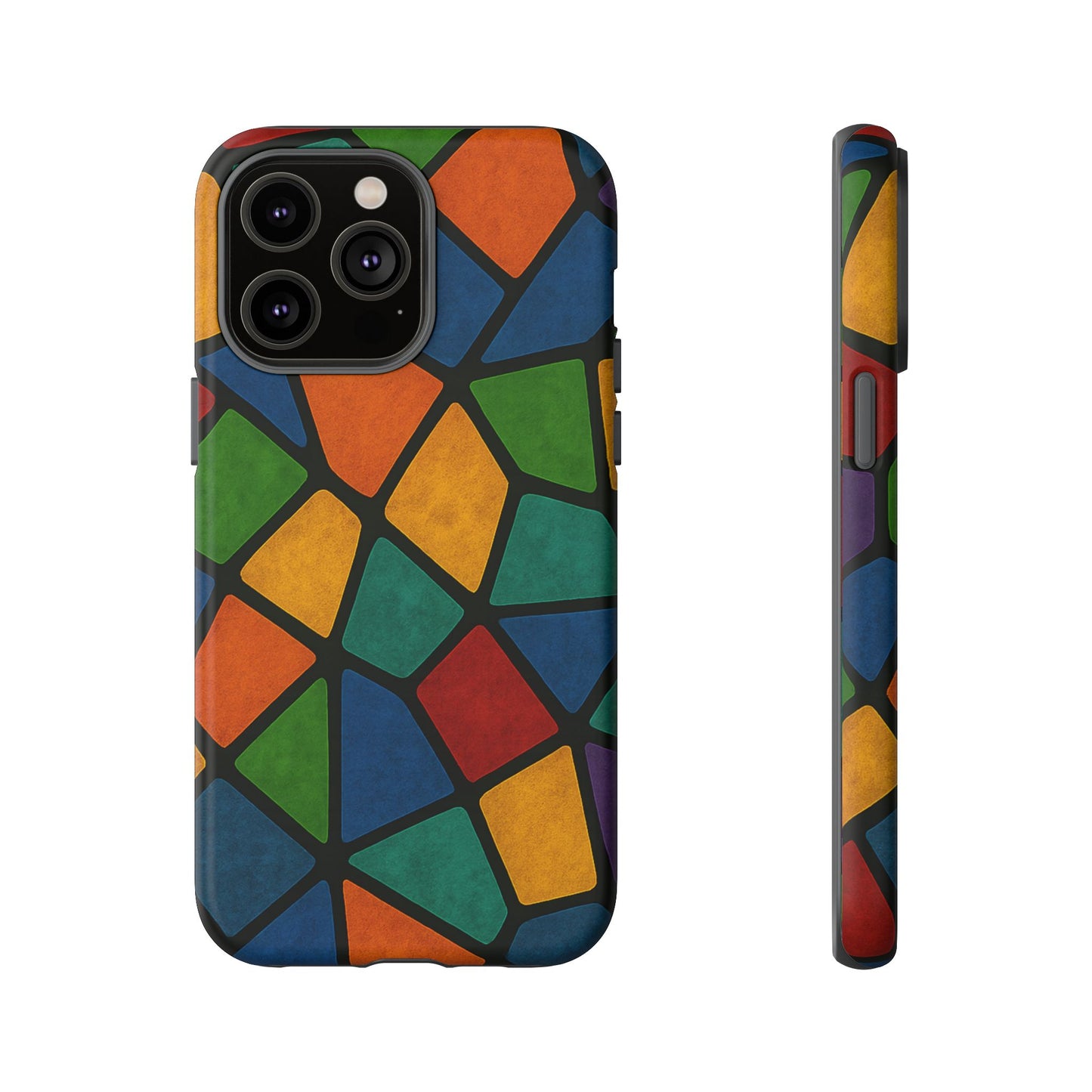 Colorful Mosaic Phone Case, Tough Cell Phone Cover, Vibrant Smartphone Protector, Unique Gift for Weddings, Birthday, Holidays