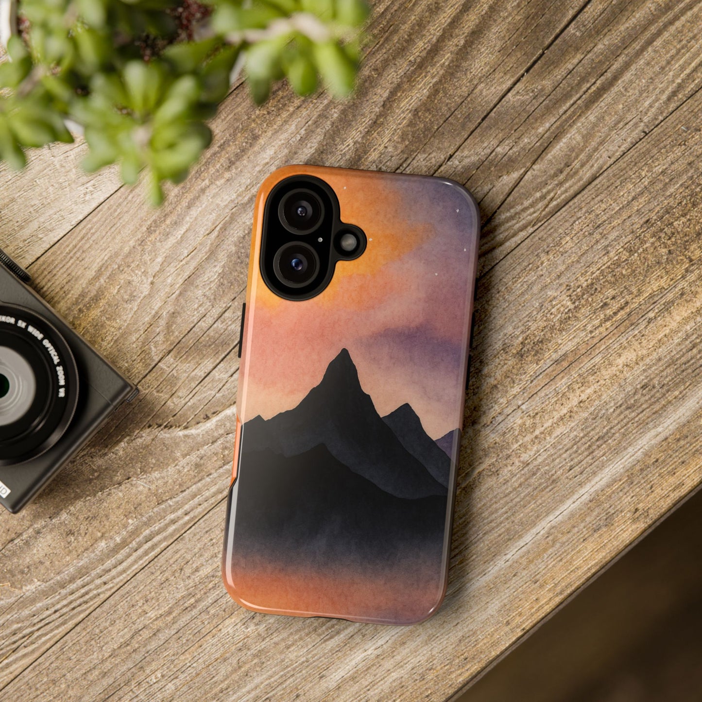 Mountain Sunset Phone Case, Nature Lover's Gift, Adventure Phone Cover, Unique Cellphone Accessories, Outdoor Enthusiast Decor
