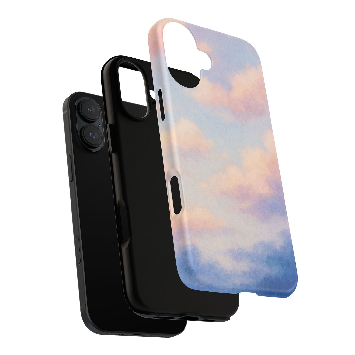 Sky Blue Cloud Phone Case, Tough Phone Cover, Aesthetic Cell Phone Accessory, Gift for Teen, Trendy Tech Protection