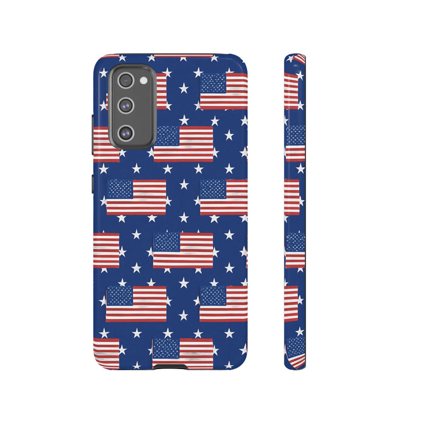 Patriotic Phone Case, Independence Day Accessories, American Flag Design, Star-Spangled Cover, Summer BBQ Gift