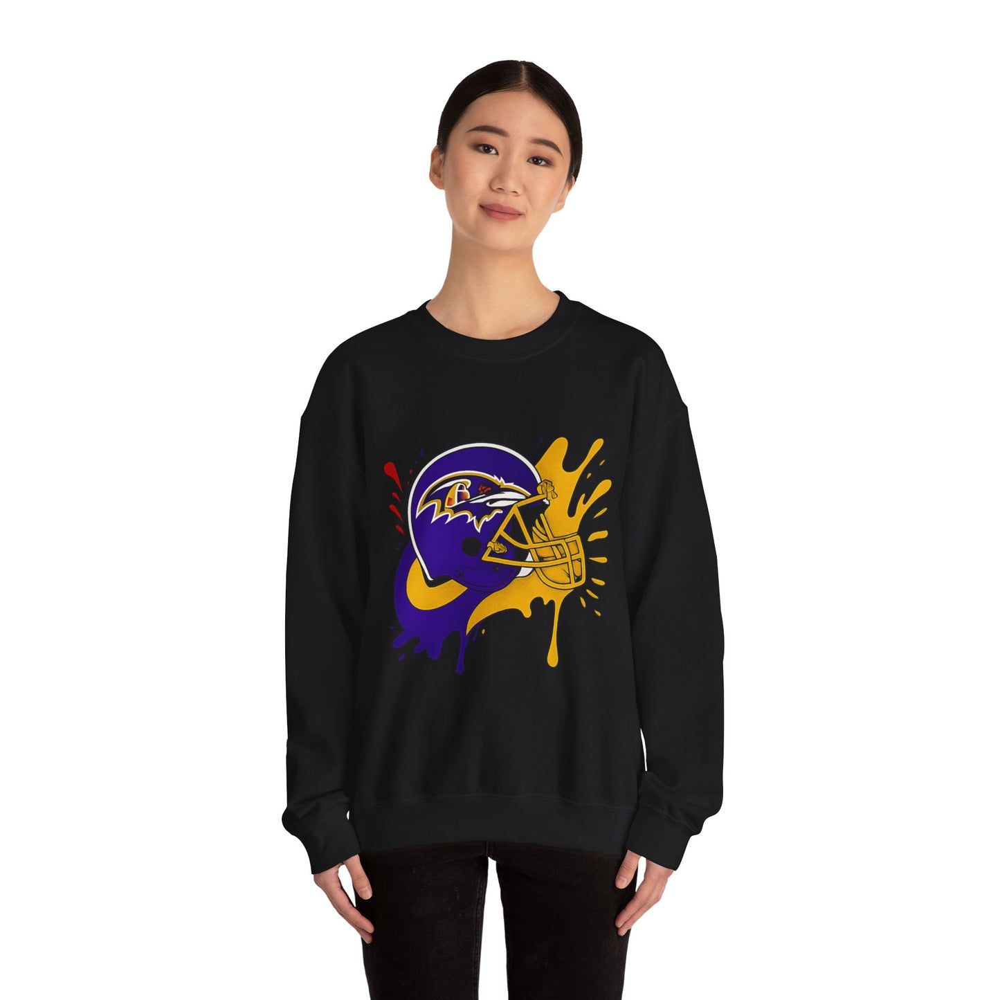 Baltimore Ravens Crewneck Sweatshirt, Unisex Sport Sweatshirt, Football Fan Apparel, Comfy Game Day Outfit, NFL Gift for Him/Her