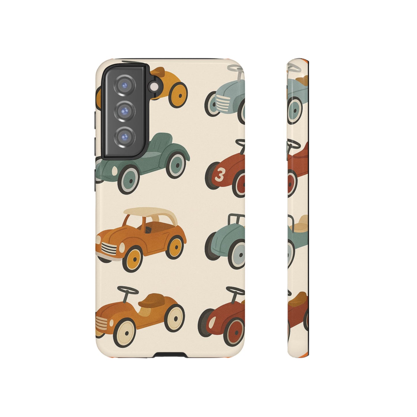 Vintage Car Phone Case, Tough Cases, Kids Gift, Car Lover Accessory, Retro Style, Phone Protection, Unique Design, pedal cars