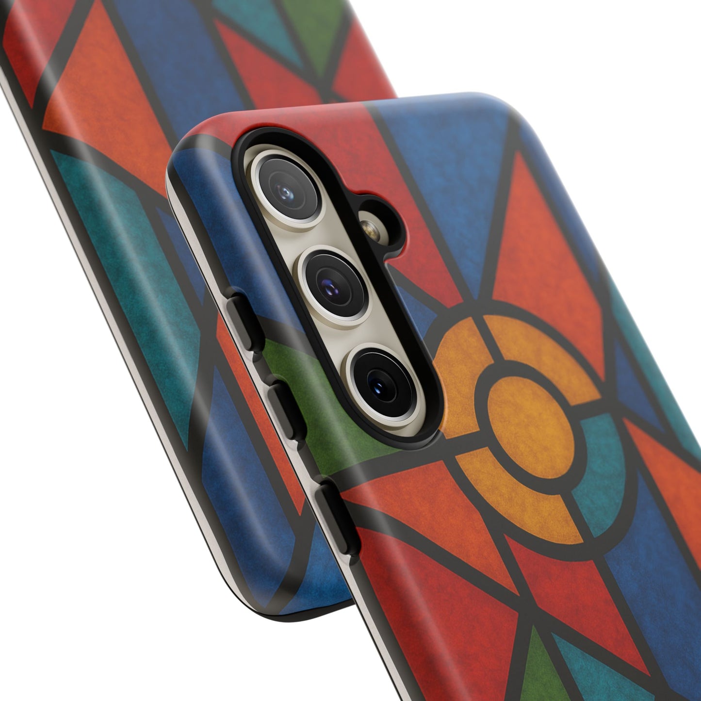 Colorful Stained Glass Phone Case, Artistic Phone Cover, Vibrant Protective Case, Unique Gift for Art Lovers, Stylish Smartphone Accessory
