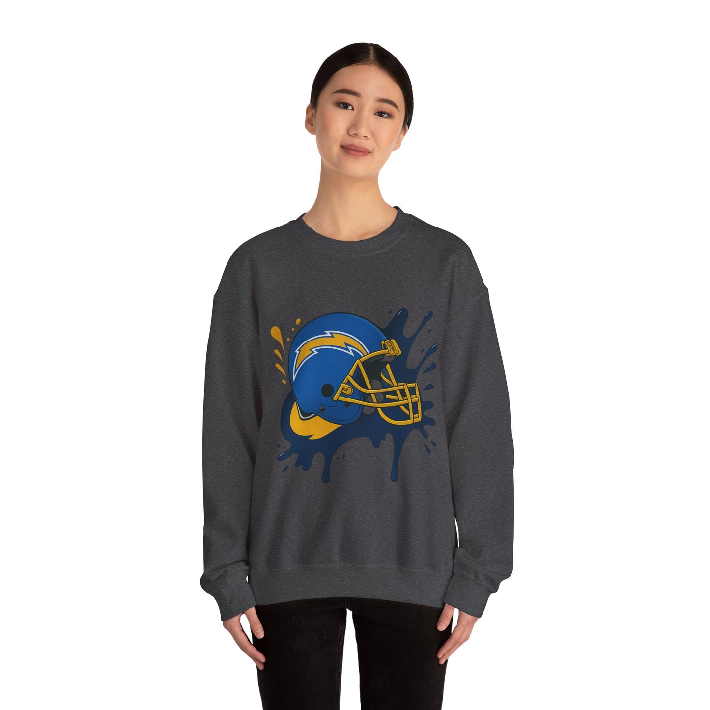 Sporty Splash Crewneck Sweatshirt - Football Lover Gift, Unisex Casual Wear, Game Day Attire, Cozy Sweatshirt, Fall Fashion