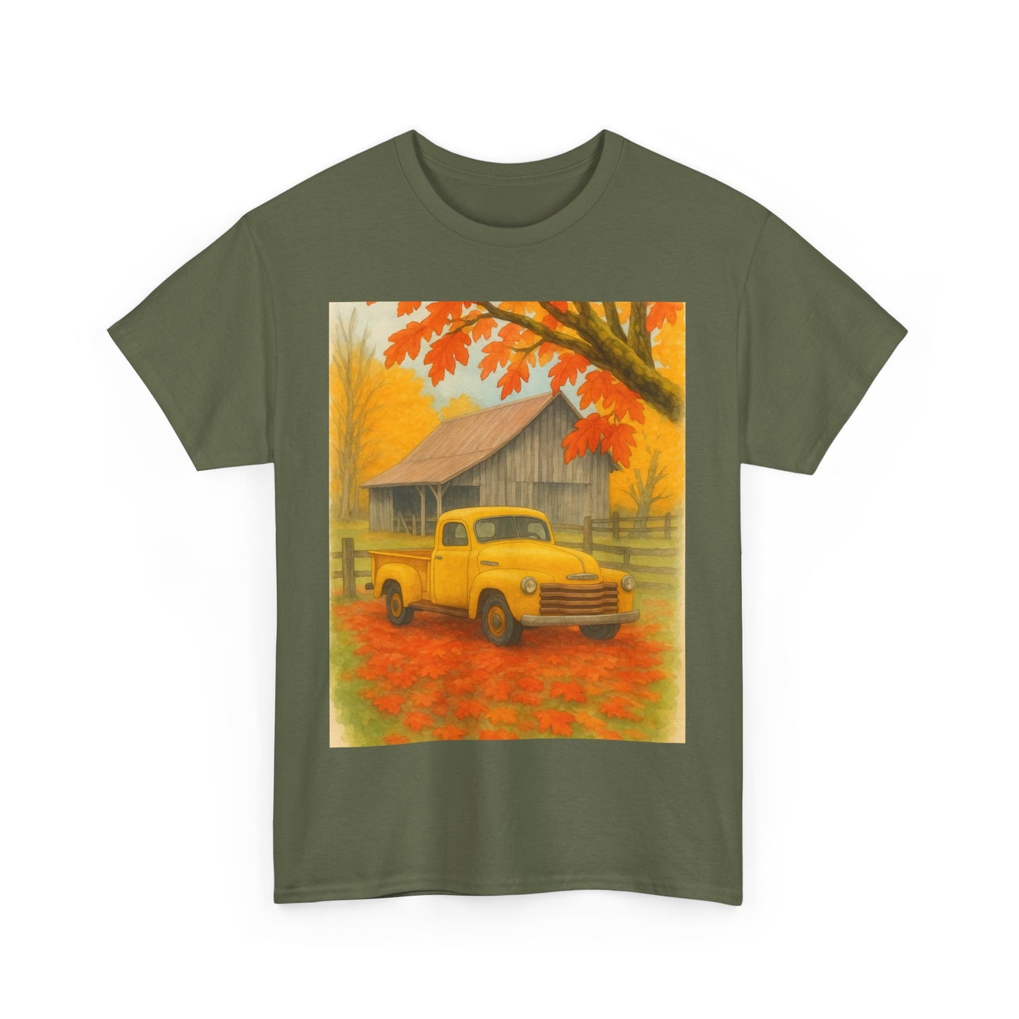 Autumn Vibes Unisex Heavy Cotton Tee, Fall Shirt, Vintage Truck Tee, Cozy [...]