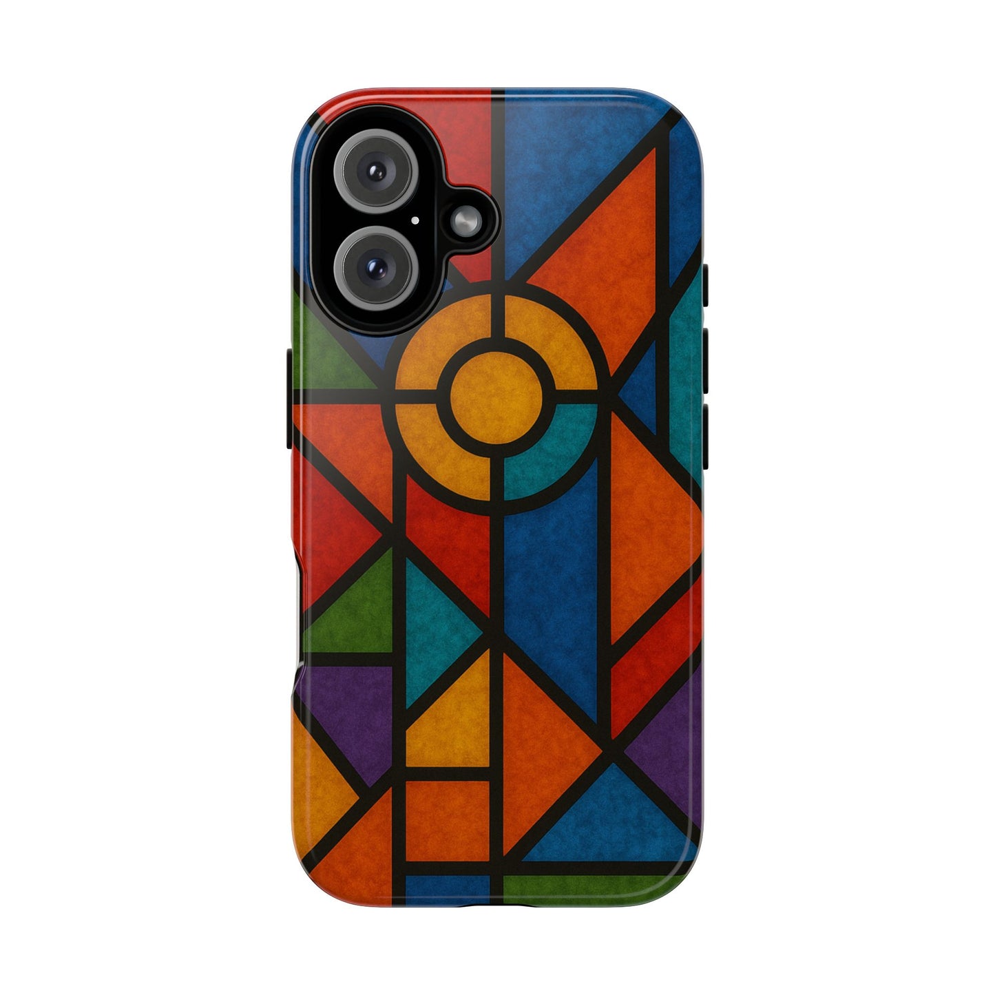 Colorful Stained Glass Phone Case, Artistic Phone Cover, Vibrant Protective Case, Unique Gift for Art Lovers, Stylish Smartphone Accessory