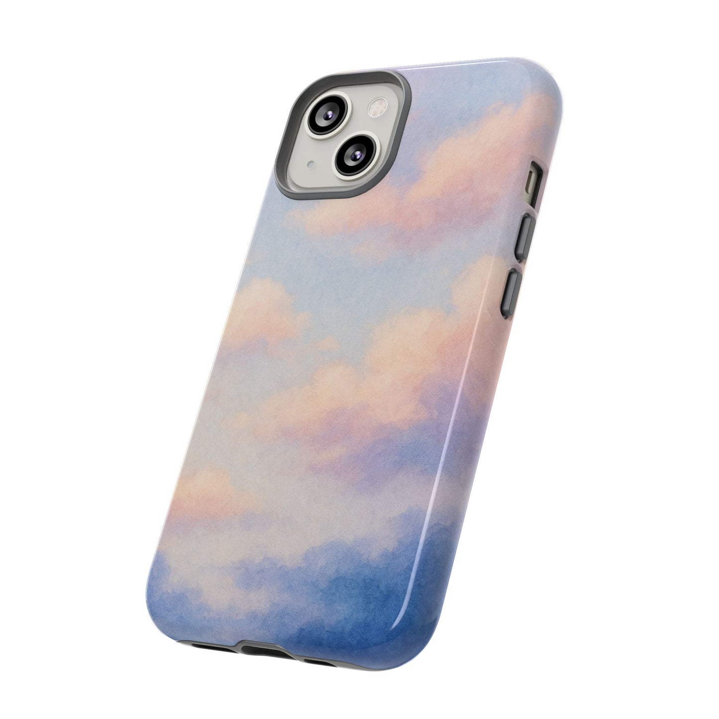 Sky Blue Cloud Phone Case, Tough Phone Cover, Aesthetic Cell Phone Accessory, Gift for Teen, Trendy Tech Protection