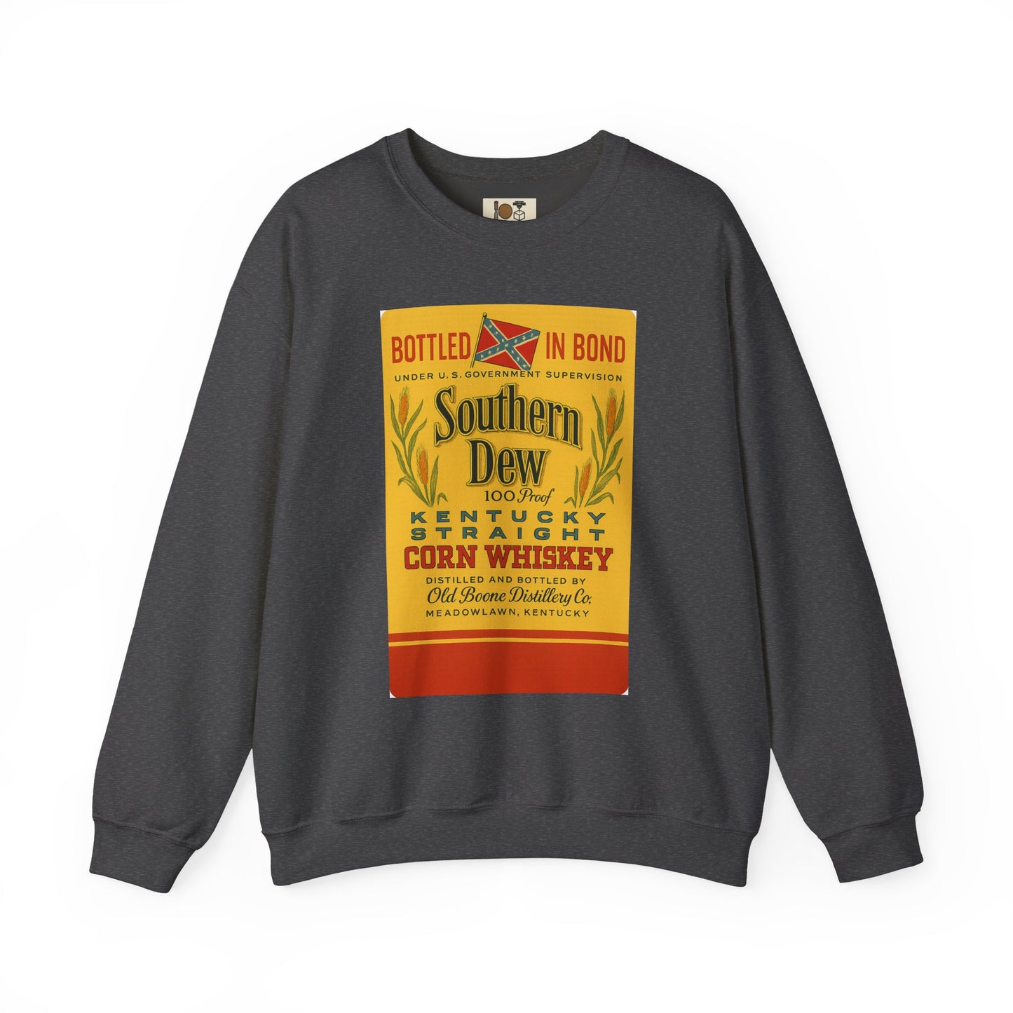 Southern Dew Whiskey Crewneck Sweatshirt | Cozy Unisex Pullover for Parties, Gifting, Birthdays, Whiskey Lovers