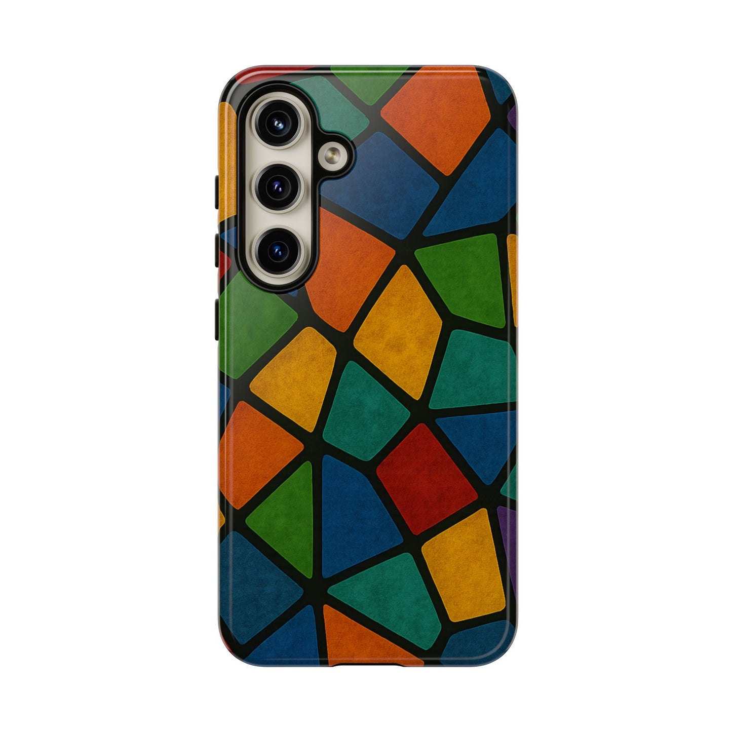 Colorful Mosaic Phone Case, Tough Cell Phone Cover, Vibrant Smartphone Protector, Unique Gift for Weddings, Birthday, Holidays