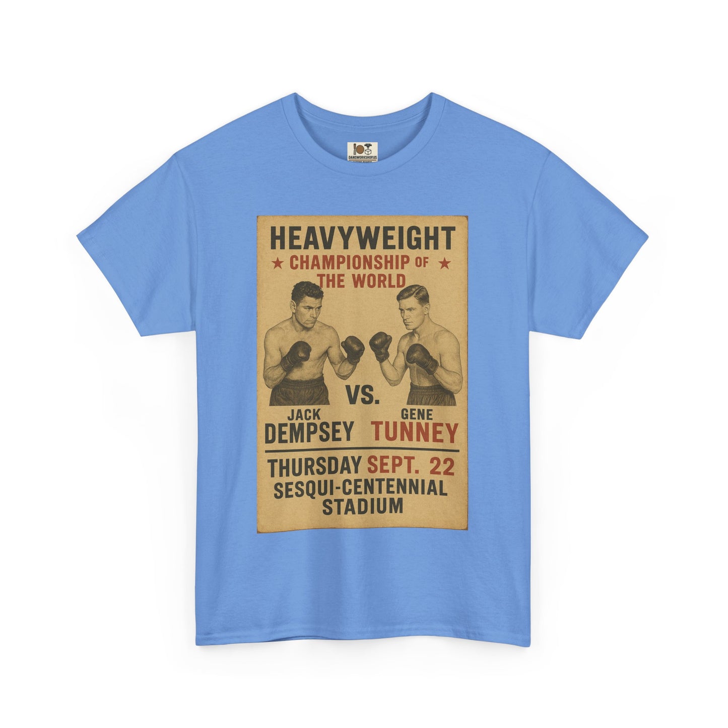 Vintage Boxing Tee, Unisex Heavy Cotton T-Shirt, Retro Sportswear, Nostalgic Gift, Boxing Fan Apparel, Event Memorabilia