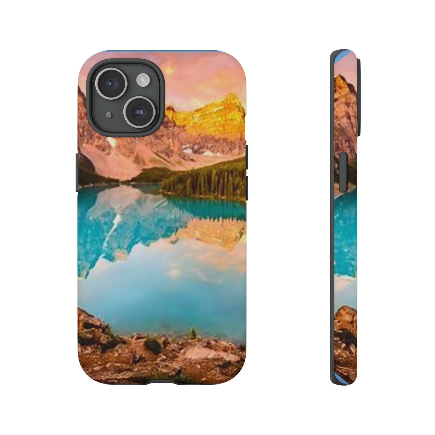 Nature-Inspired Phone Case with Mountain and Lake Design, Aesthetic Tough Cases for Outdoor Lovers, Phone Protection, Gift for Nature [...]