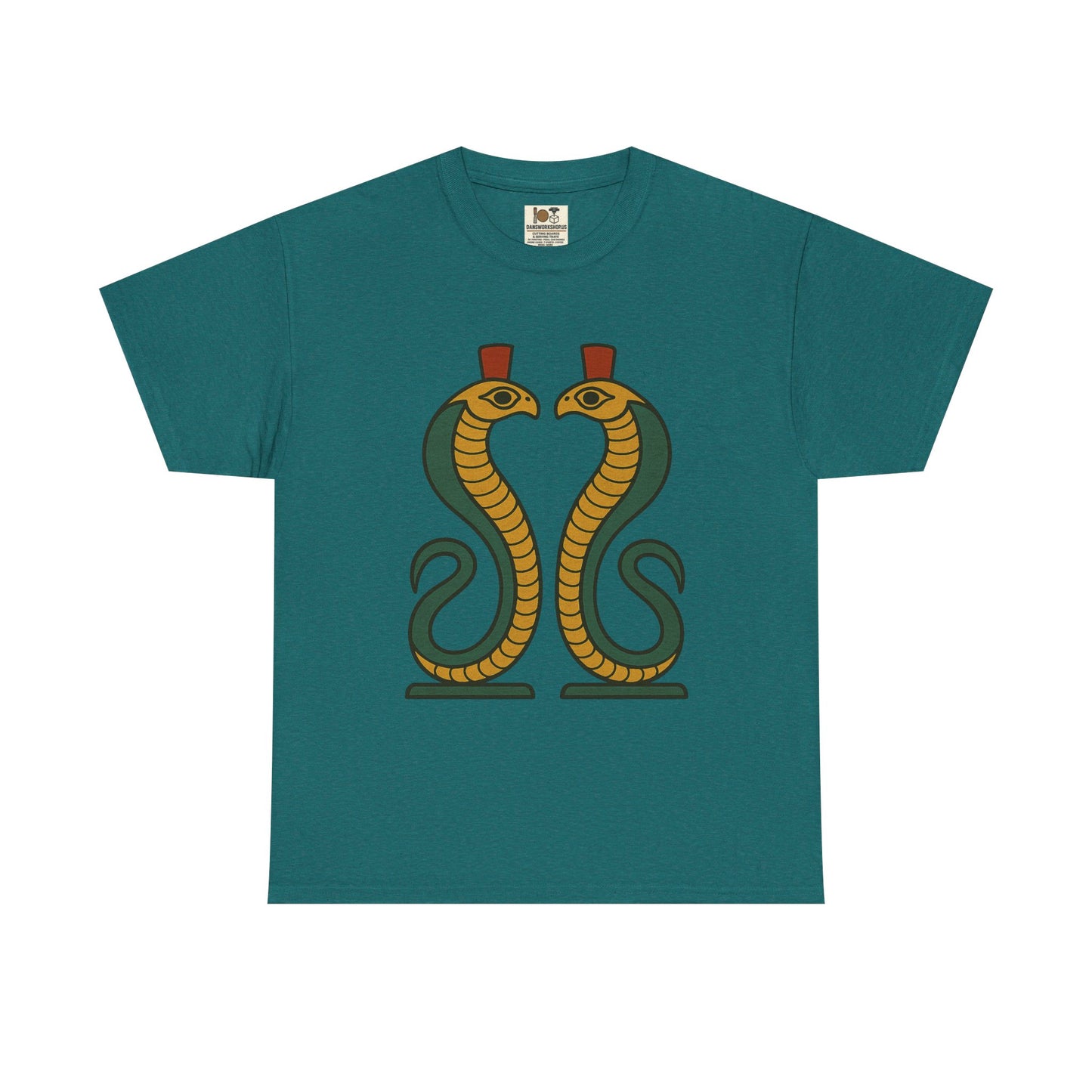 Cobra Graphic Tee - Unisex Heavy Cotton T-Shirt, Vintage Snake T-Shirt, Cool Graphic Tee, Animal Lover Gift, Summer Casual Wear, Egyptian