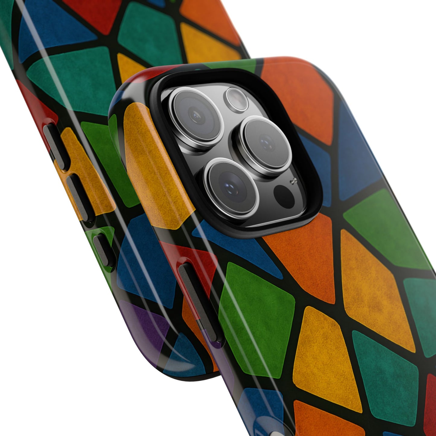 Colorful Mosaic Phone Case, Tough Cell Phone Cover, Vibrant Smartphone Protector, Unique Gift for Weddings, Birthday, Holidays