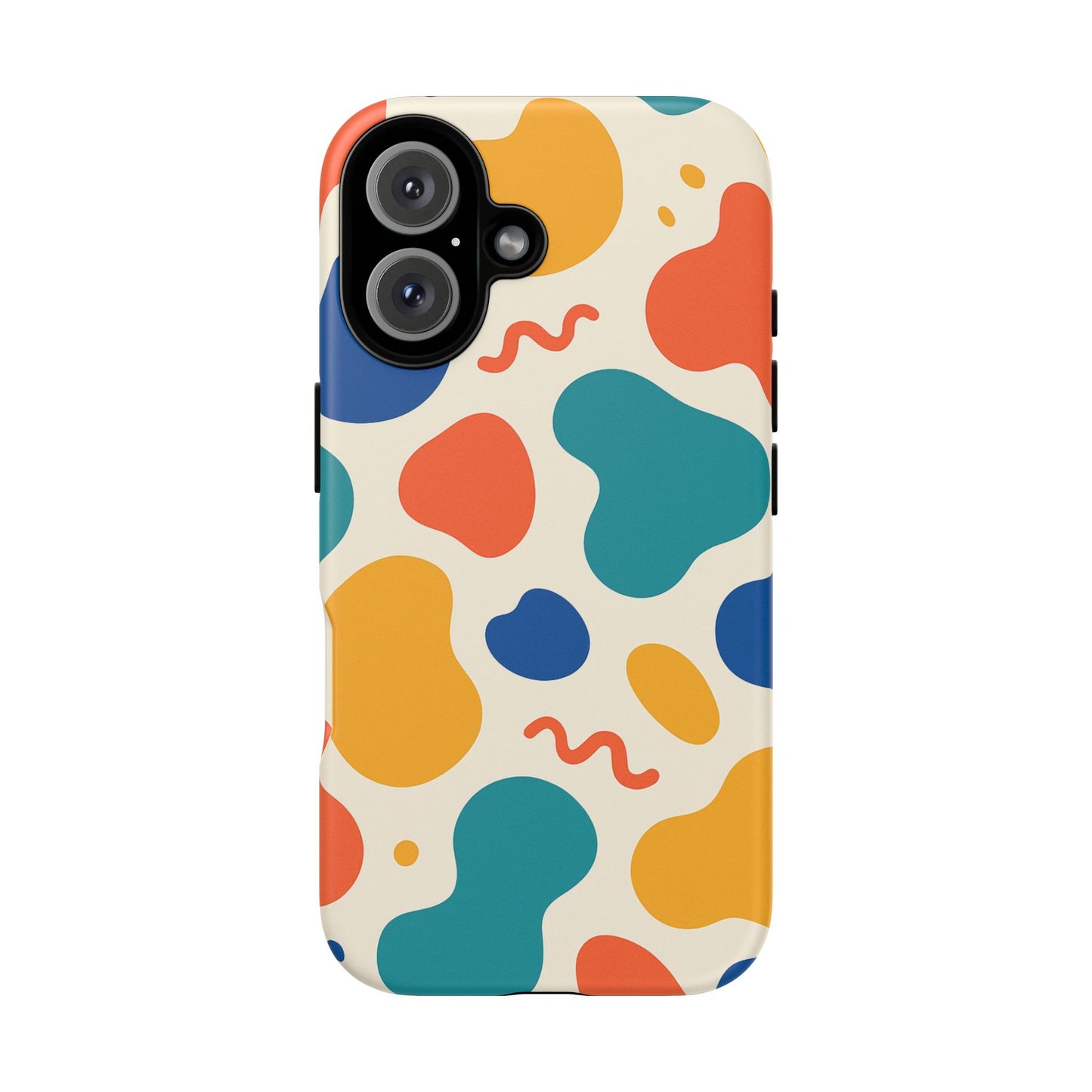 Colorful Phone Case with Abstract Design, Stylish Phone Cover, Trendy Tech Accessory for Her, Unique Gift Idea, Fun Patterned Case