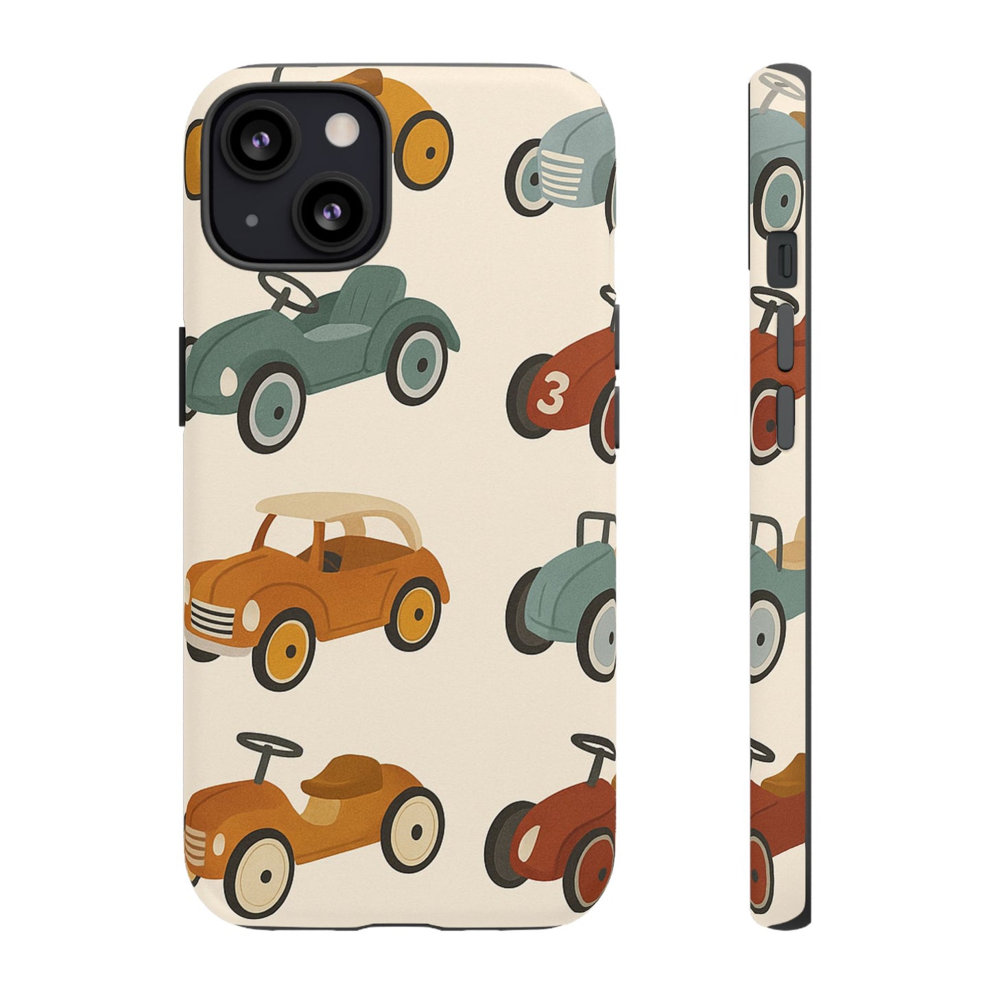 Vintage Car Phone Case, Tough Cases, Kids Gift, Car Lover Accessory, Retro Style, Phone Protection, Unique Design, pedal cars