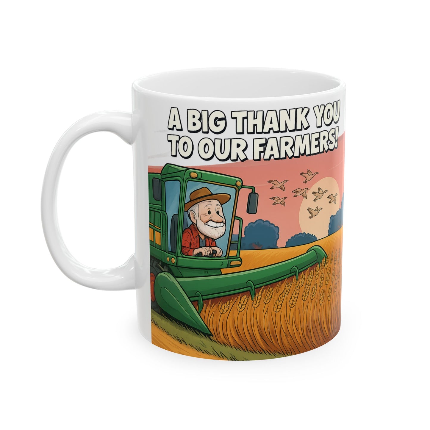 Farmers' Appreciation Ceramic Mug - Thank You Farmers Gift, Gardening Mug, Agri-themed Coffee Cup, Rustic Home Decor, Country Style [...]