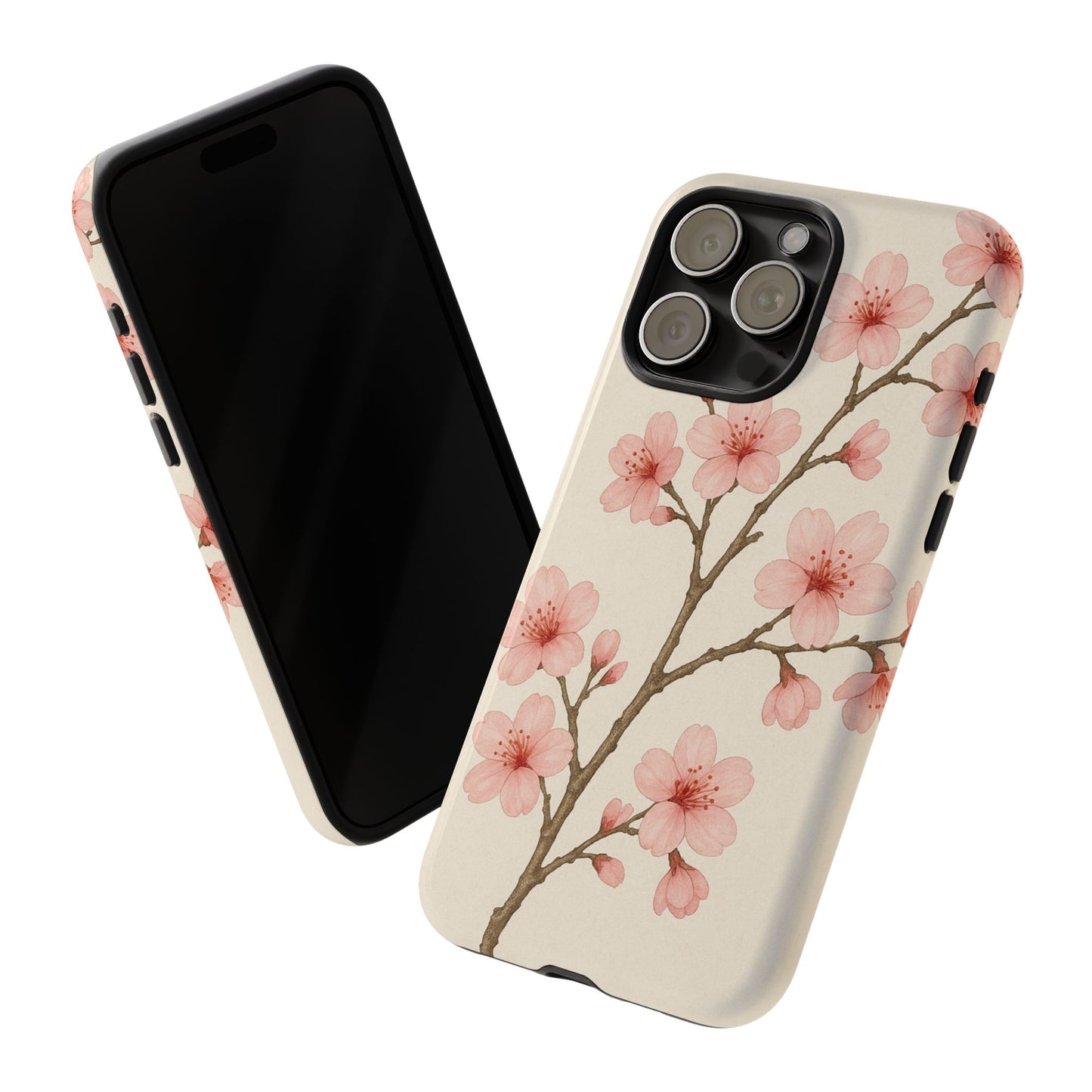 Cherry Blossom Phone Case, Floral Phone Cover, Tough Case for Gifts, Spring Decor, Cute Tech Accessories, Nature Lover's Gift