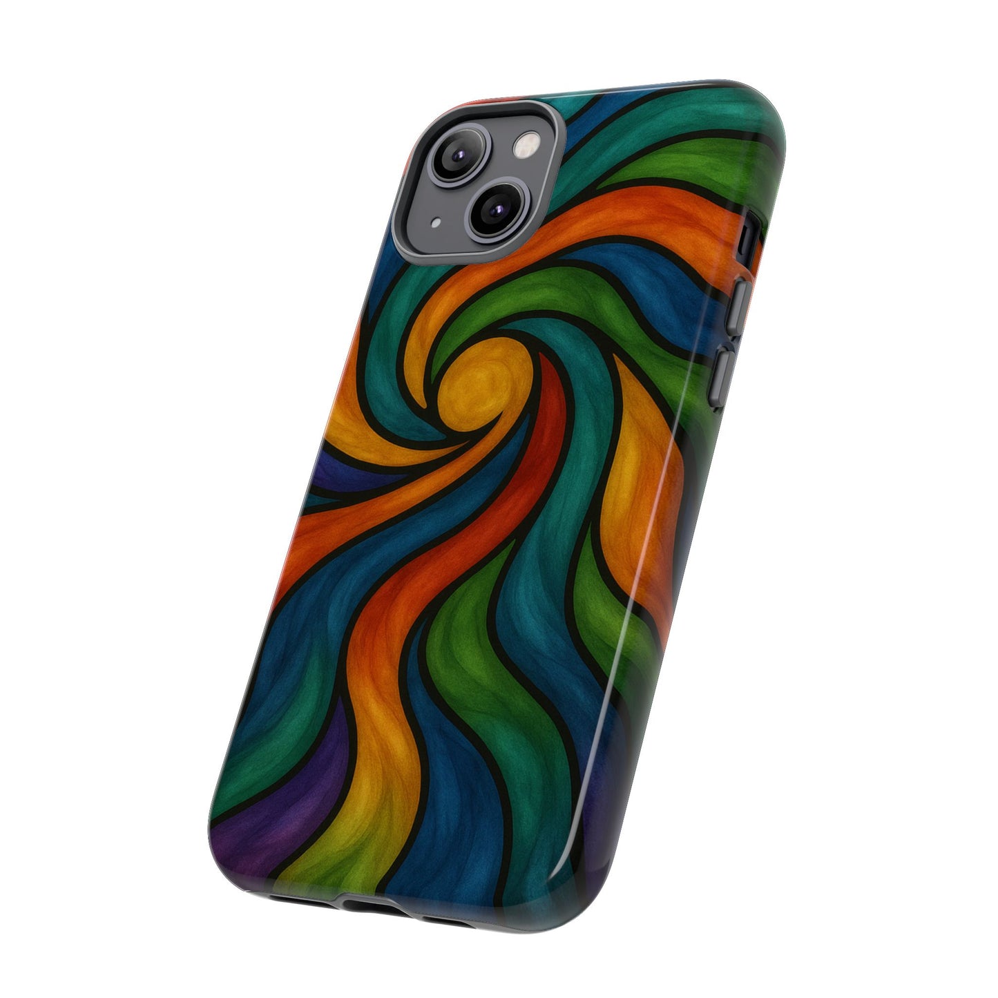 Colorful Swirl Phone Case | Tough Cases, Vibrant Design, Gift for Art Lovers, Funky Case, Unique Phone Accessories