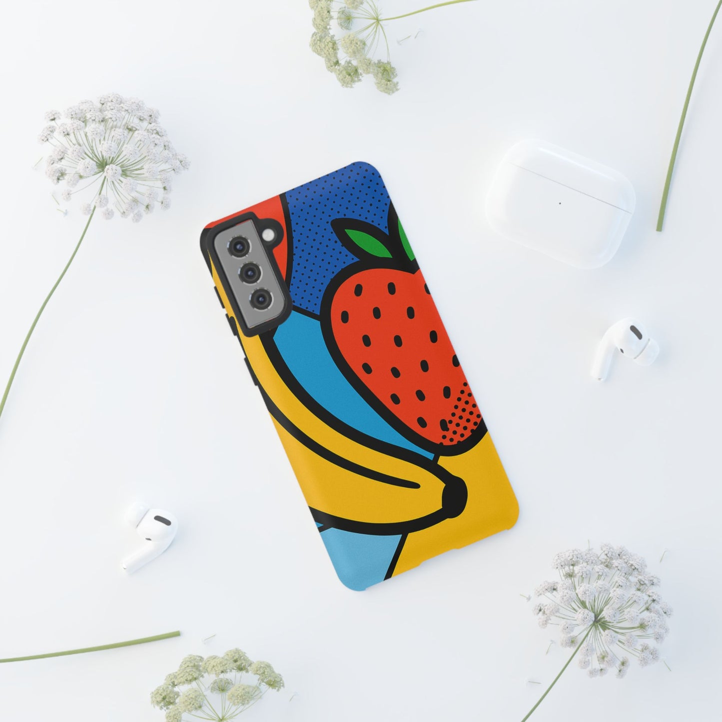 Colorful Fruit Phone Case - Tough Cases - Fun, Vibrant, Unique, Gifts for Friends, Summer Accessories, Trendy Phone Protector