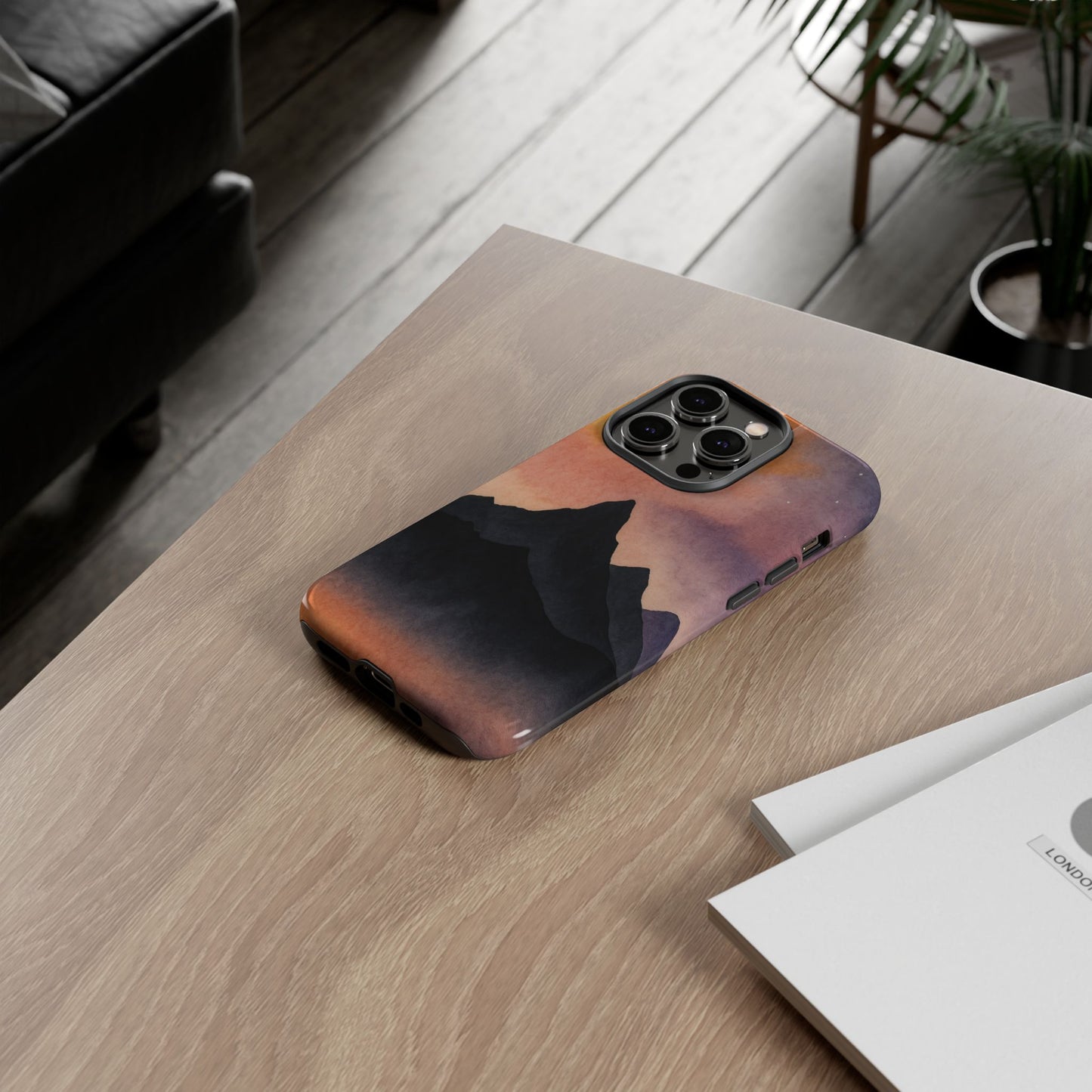 Mountain Sunset Phone Case, Nature Lover's Gift, Adventure Phone Cover, Unique Cellphone Accessories, Outdoor Enthusiast Decor