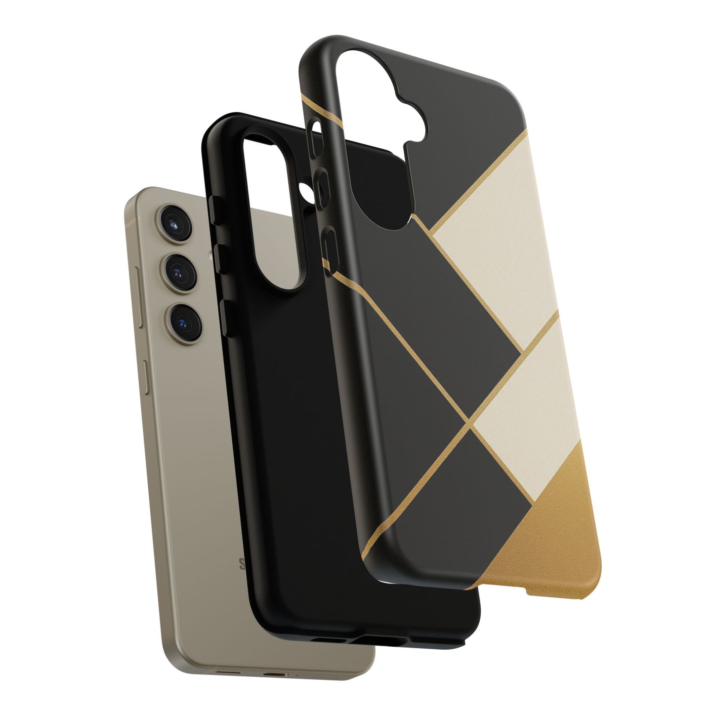 Chic Phone Case, Stylish Phone Cover, Geometric Design Case, Protective Mobile Case, Modern Phone Protector