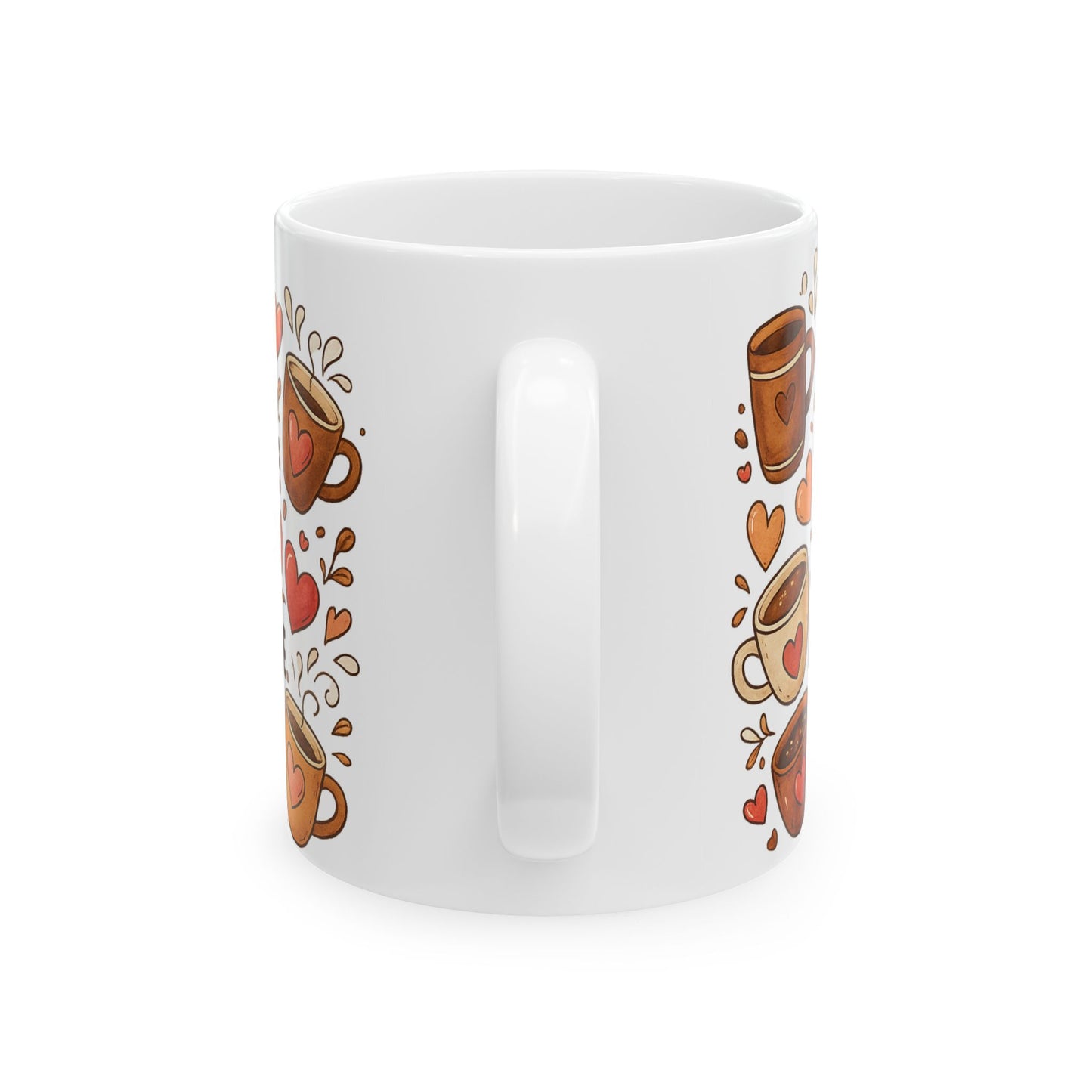 Coffee Love Ceramic Mug - Perfect for Valentine's Day, Gift for Coffee Lovers, Heartfelt Home Décor, Cute Kitchenware, Inspirational [...]