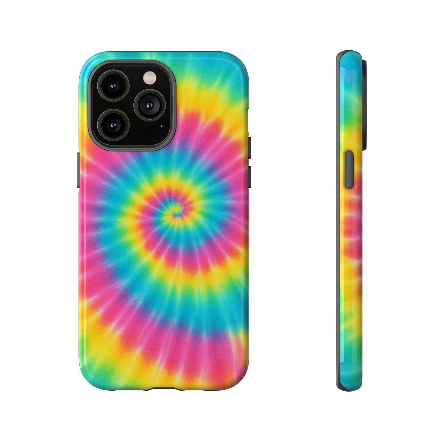Colorful Tie-Dye Phone Case, Vibrant Phone Cover, Boho Style Accessory, Gift for Teens, Trendy Phone Accessories