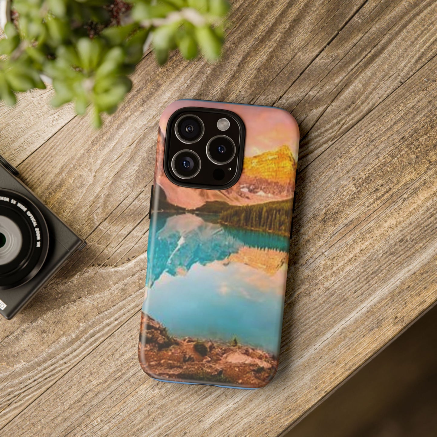 Nature-Inspired Phone Case with Mountain and Lake Design, Aesthetic Tough Cases for Outdoor Lovers, Phone Protection, Gift for Nature [...]