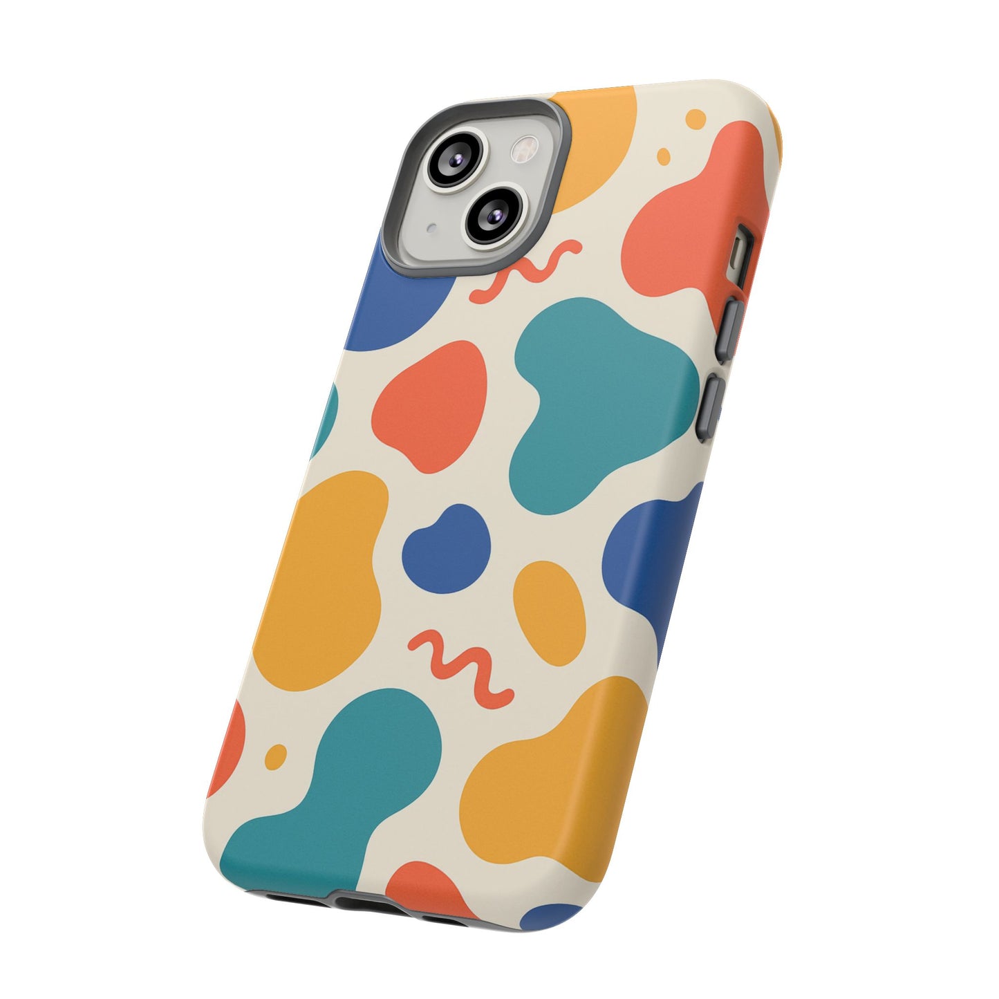 Colorful Phone Case with Abstract Design, Stylish Phone Cover, Trendy Tech Accessory for Her, Unique Gift Idea, Fun Patterned Case
