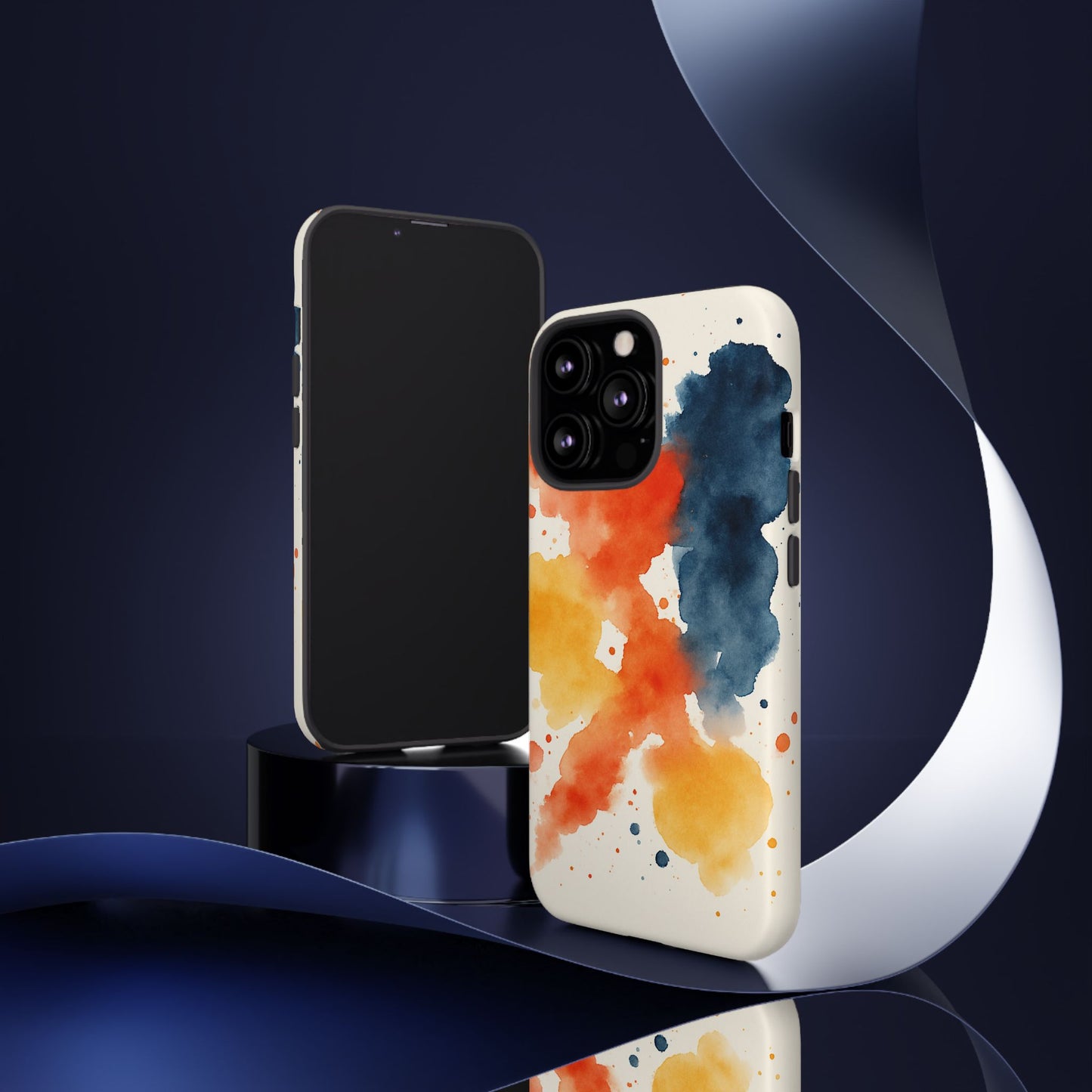 Watercolor Phone Case - Abstract Design, Tough Cases for Men & Women, Stylish Gift, Artistic Accessory for All Occasions
