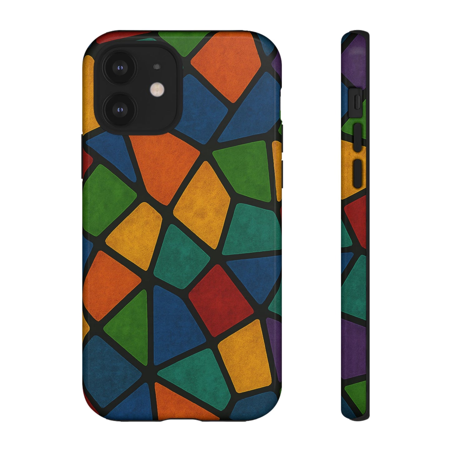 Colorful Mosaic Phone Case, Tough Cell Phone Cover, Vibrant Smartphone Protector, Unique Gift for Weddings, Birthday, Holidays