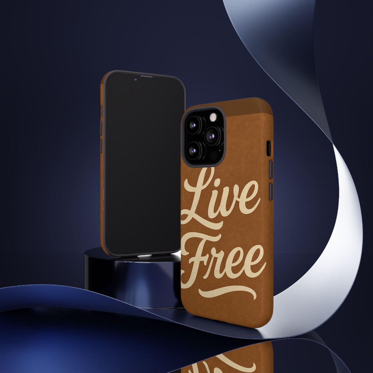 Live Free Phone Case, Tough Cases, Inspirational Phone Accessories, Gift for Adventurers, Customizable Design, Unique Tech Gifts