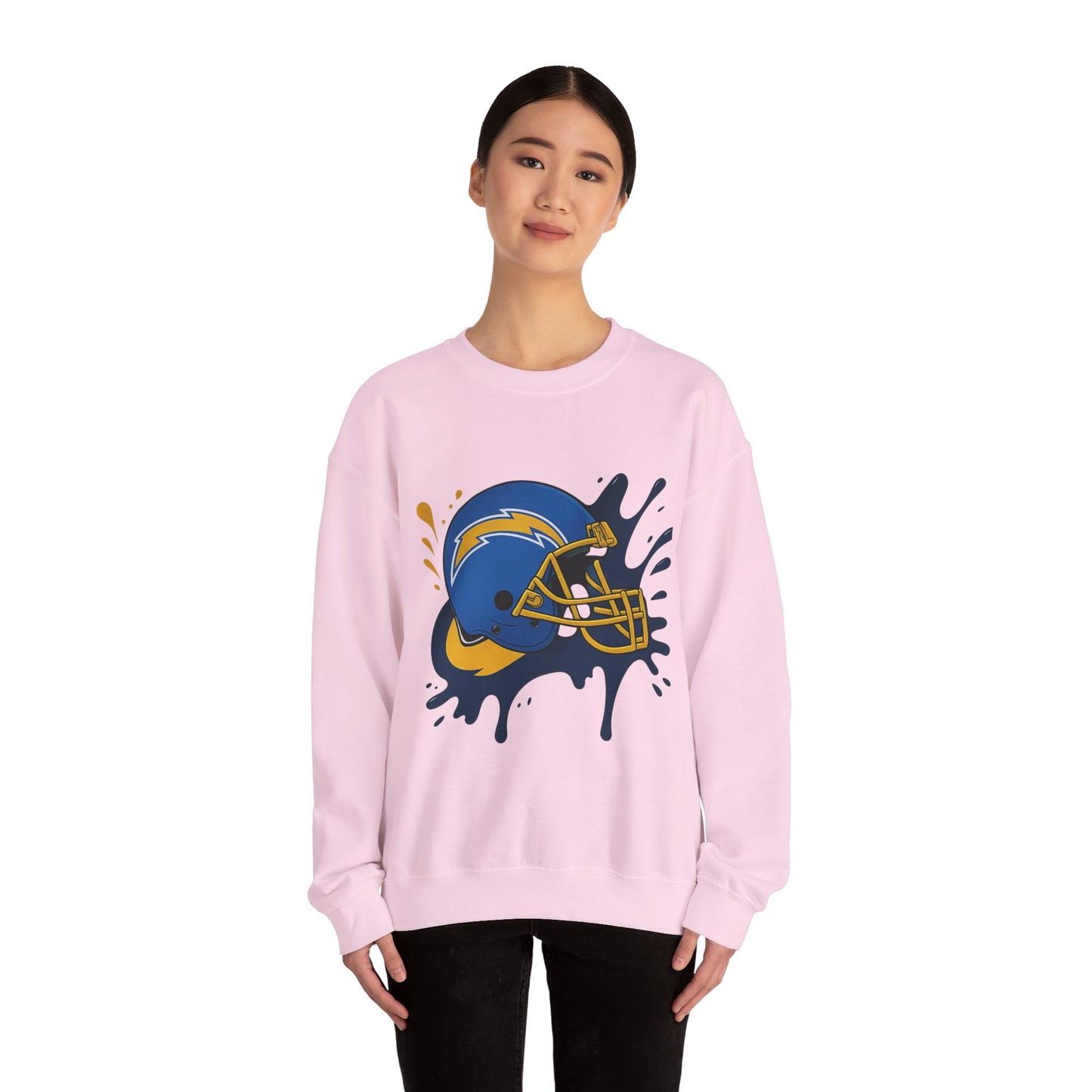 Sporty Splash Crewneck Sweatshirt - Football Lover Gift, Unisex Casual Wear, Game Day Attire, Cozy Sweatshirt, Fall Fashion