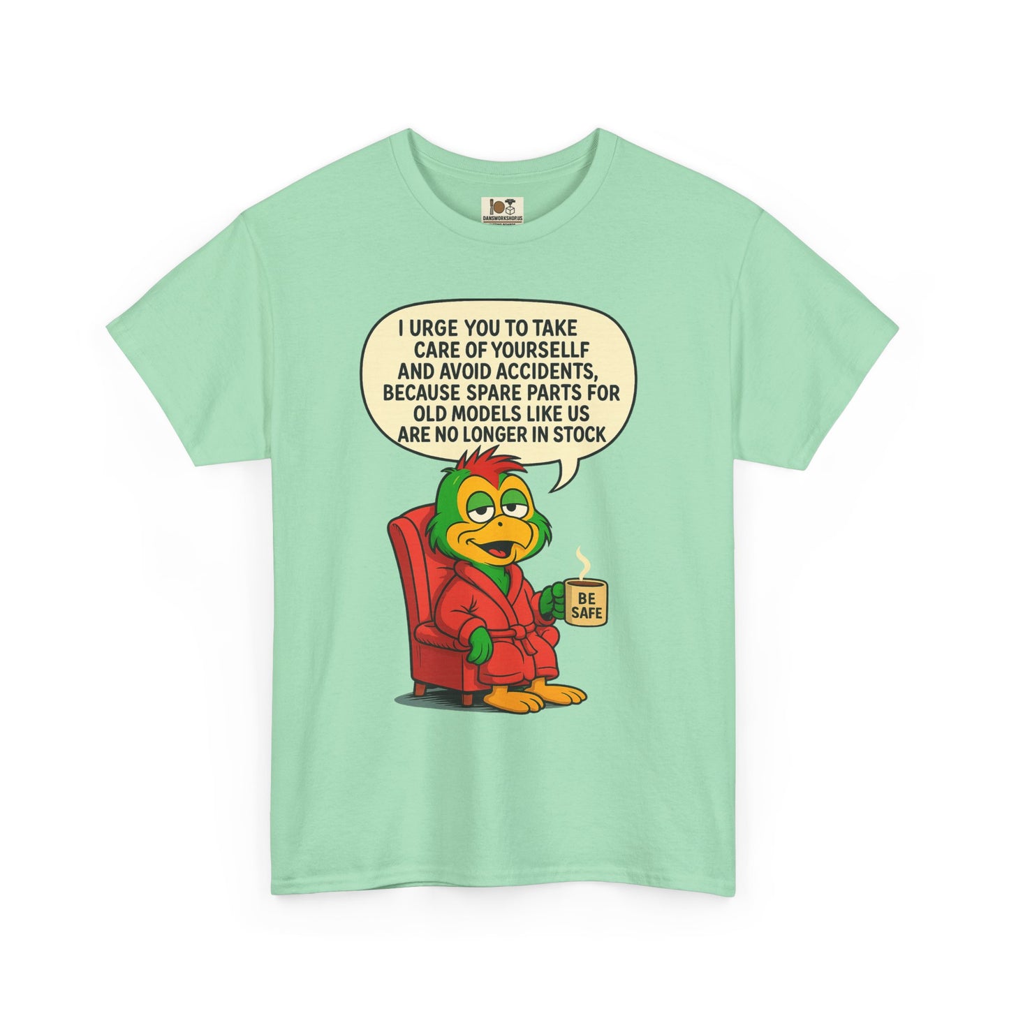 Funny Vintage Cartoon Tee, Unisex Heavy Cotton Shirt, Humorous Gift, Casual Wear, Birthday,or Just Because