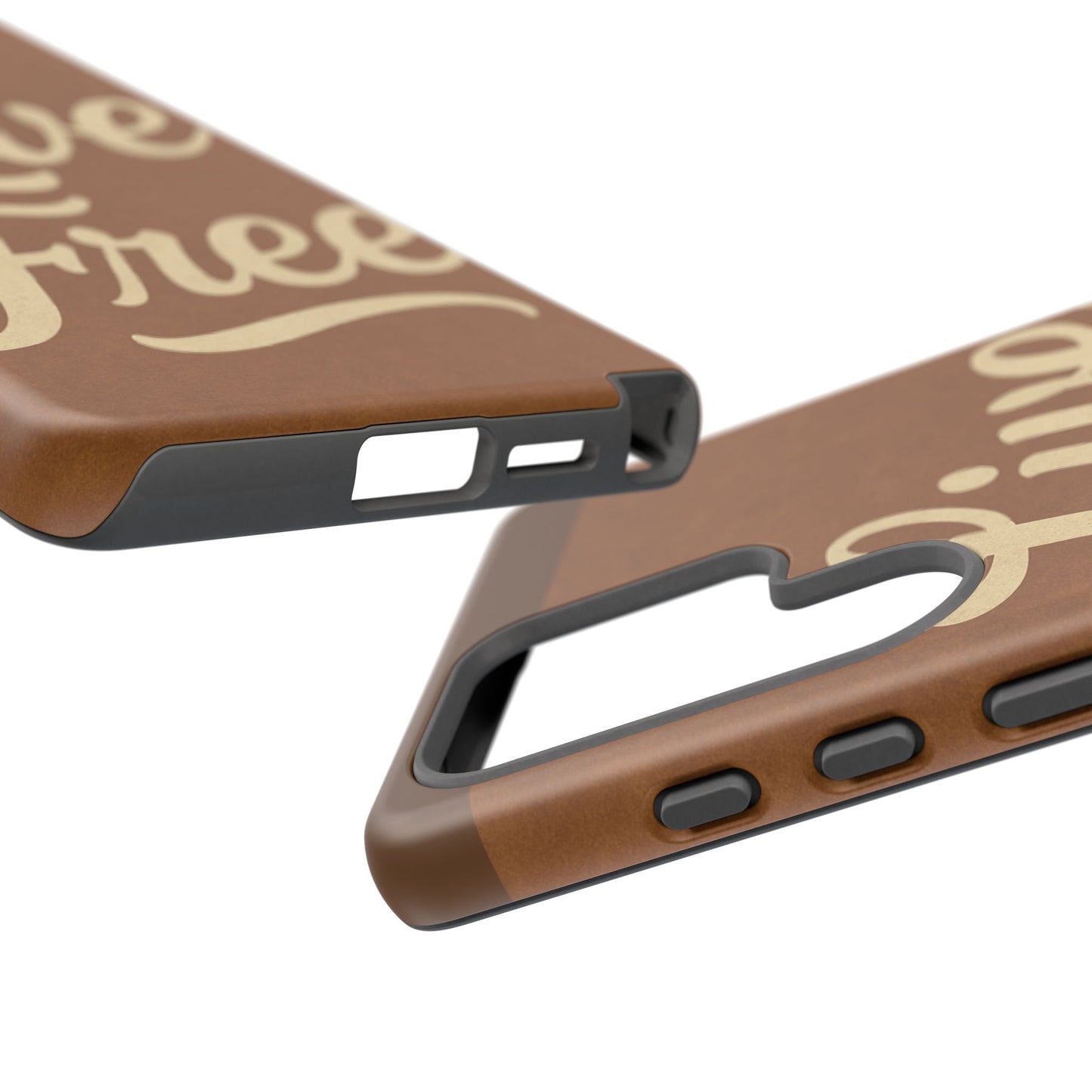 Live Free Phone Case, Tough Cases, Inspirational Phone Accessories, Gift for Adventurers, Customizable Design, Unique Tech Gifts