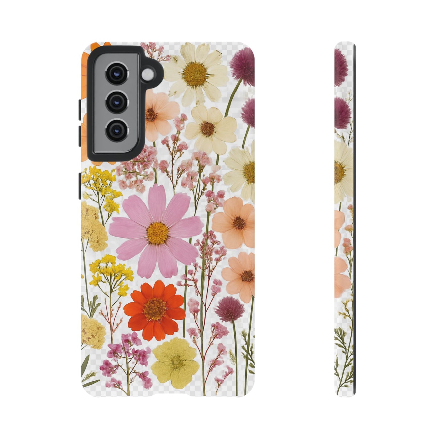 Floral Phone Case - Tough Cases, Stylish Protective Cover, Flower Design, Trendy Gift, Nature Lover Accessory, DRIED FLOWERS