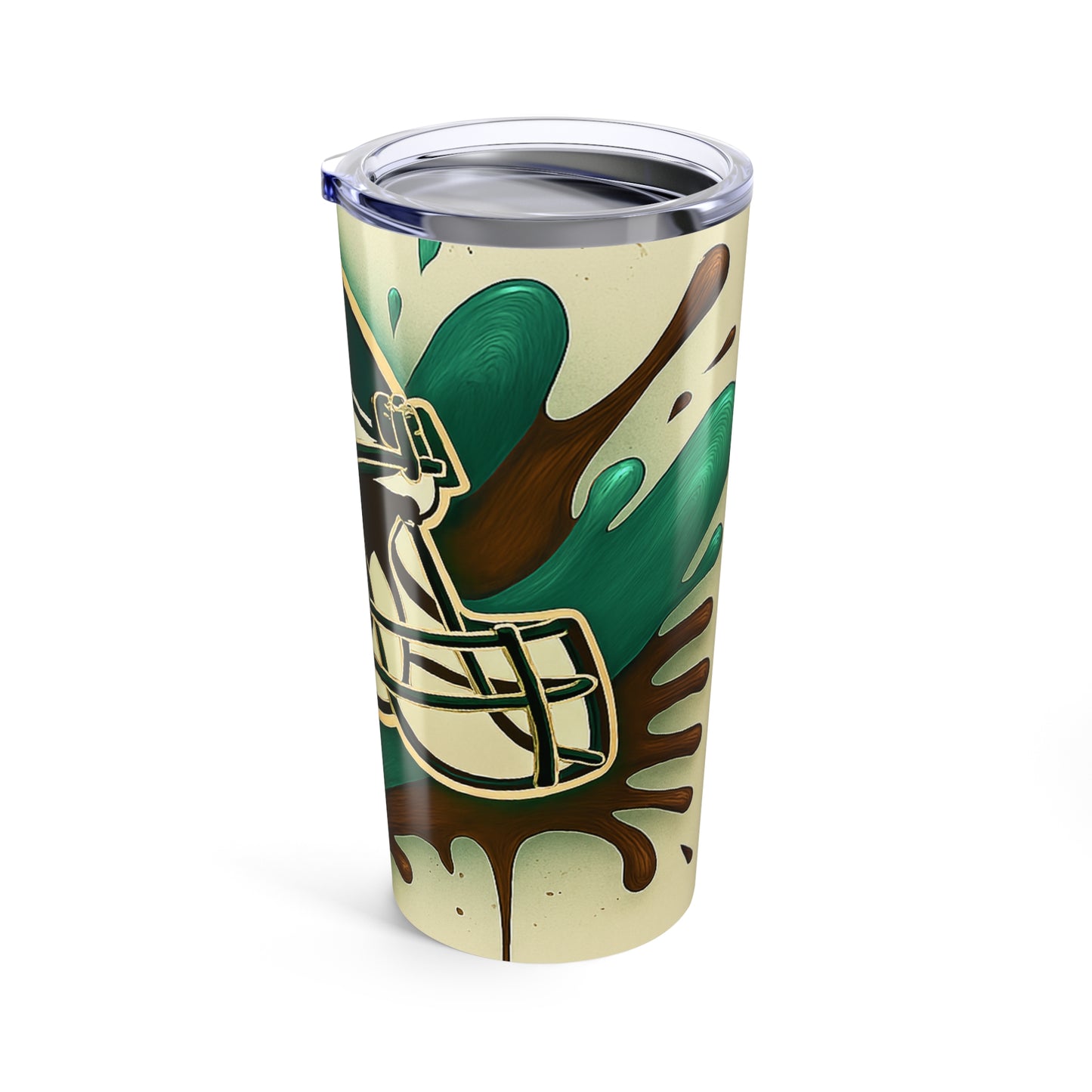 Football Themed Tumbler, Sports Fan Travel Mug, Game Day Drinkware, Team Spirit Gift, Personalized Sports Tumbler