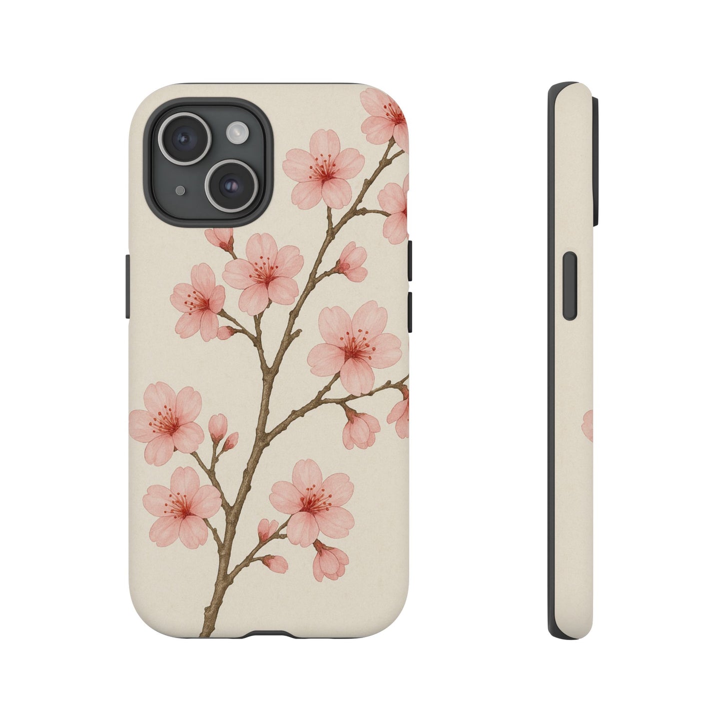 Cherry Blossom Phone Case, Floral Phone Cover, Tough Case for Gifts, Spring Decor, Cute Tech Accessories, Nature Lover's Gift