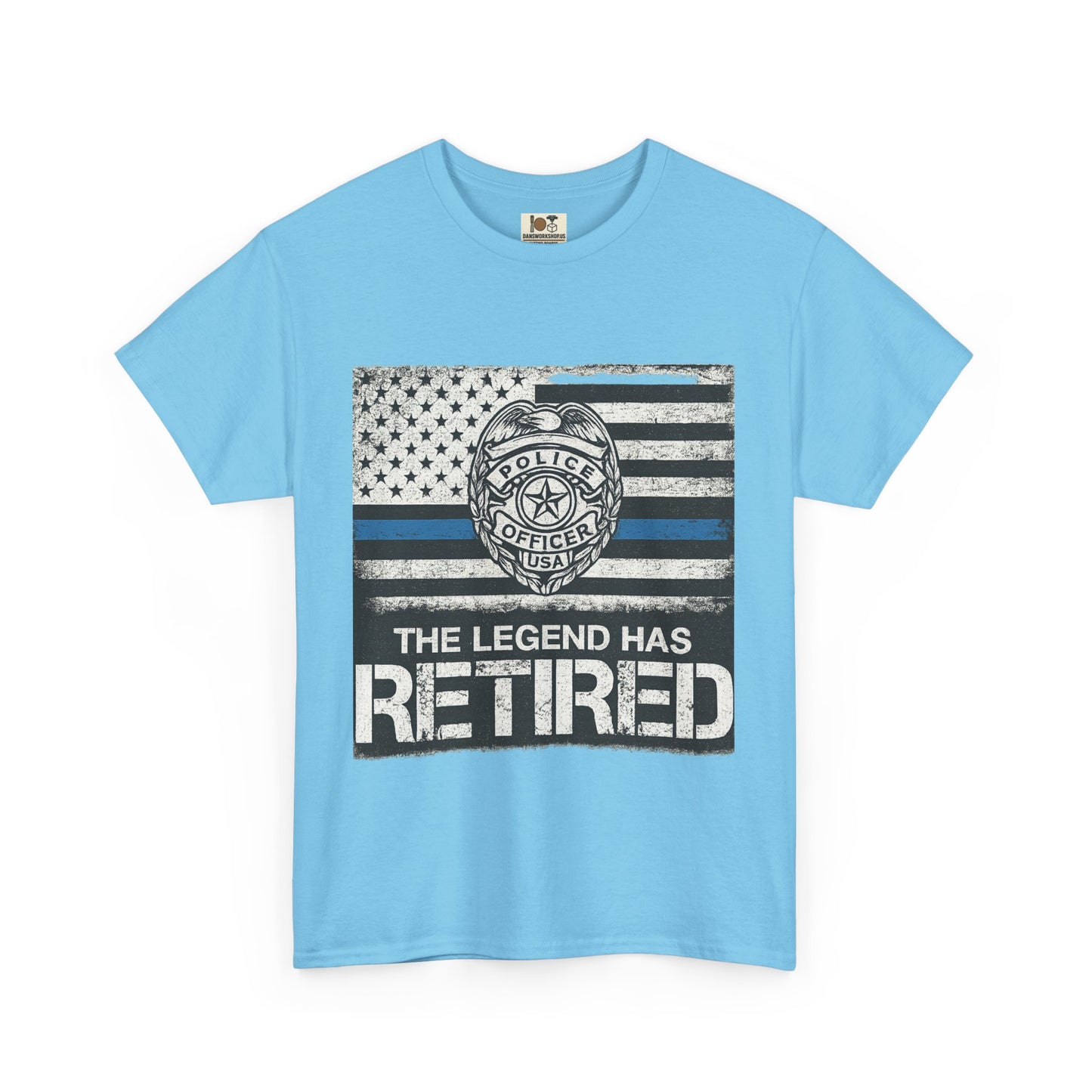 Retired Legend Tee, Police Retirement Gift, Unisex Cotton T-Shirt, Law Enforcement Apparel, Perfect for Retirees