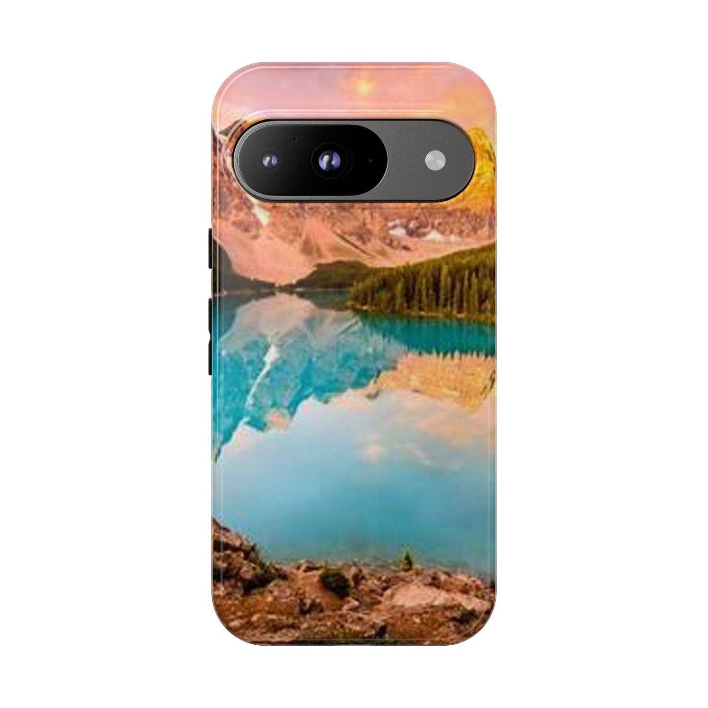 Nature-Inspired Phone Case with Mountain and Lake Design, Aesthetic Tough Cases for Outdoor Lovers, Phone Protection, Gift for Nature [...]