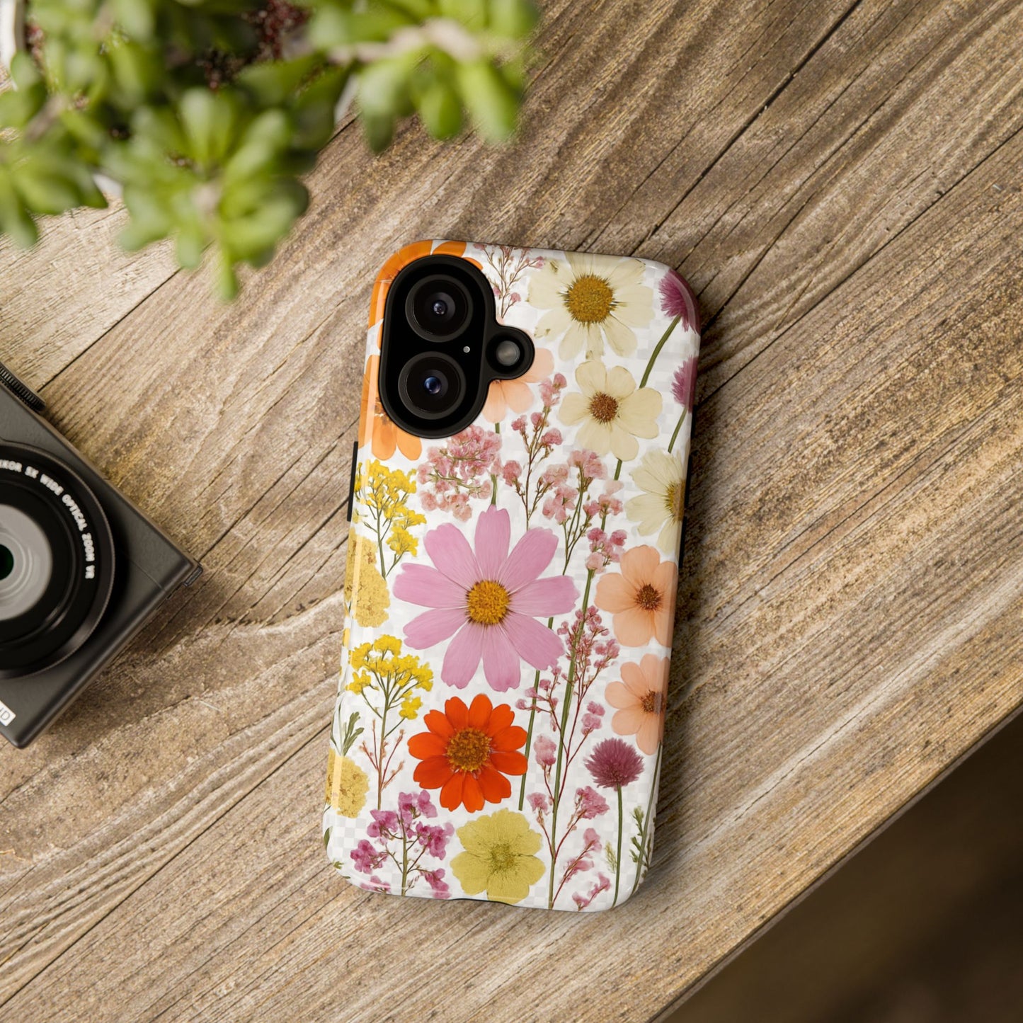 Floral Phone Case - Tough Cases, Stylish Protective Cover, Flower Design, Trendy Gift, Nature Lover Accessory, DRIED FLOWERS
