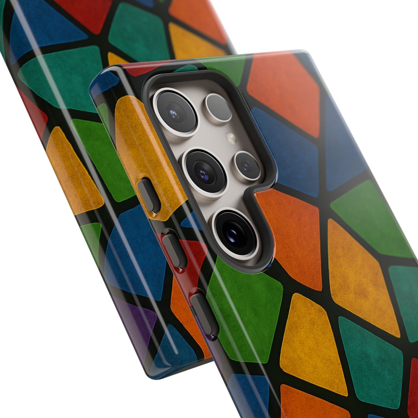Colorful Mosaic Phone Case, Tough Cell Phone Cover, Vibrant Smartphone Protector, Unique Gift for Weddings, Birthday, Holidays