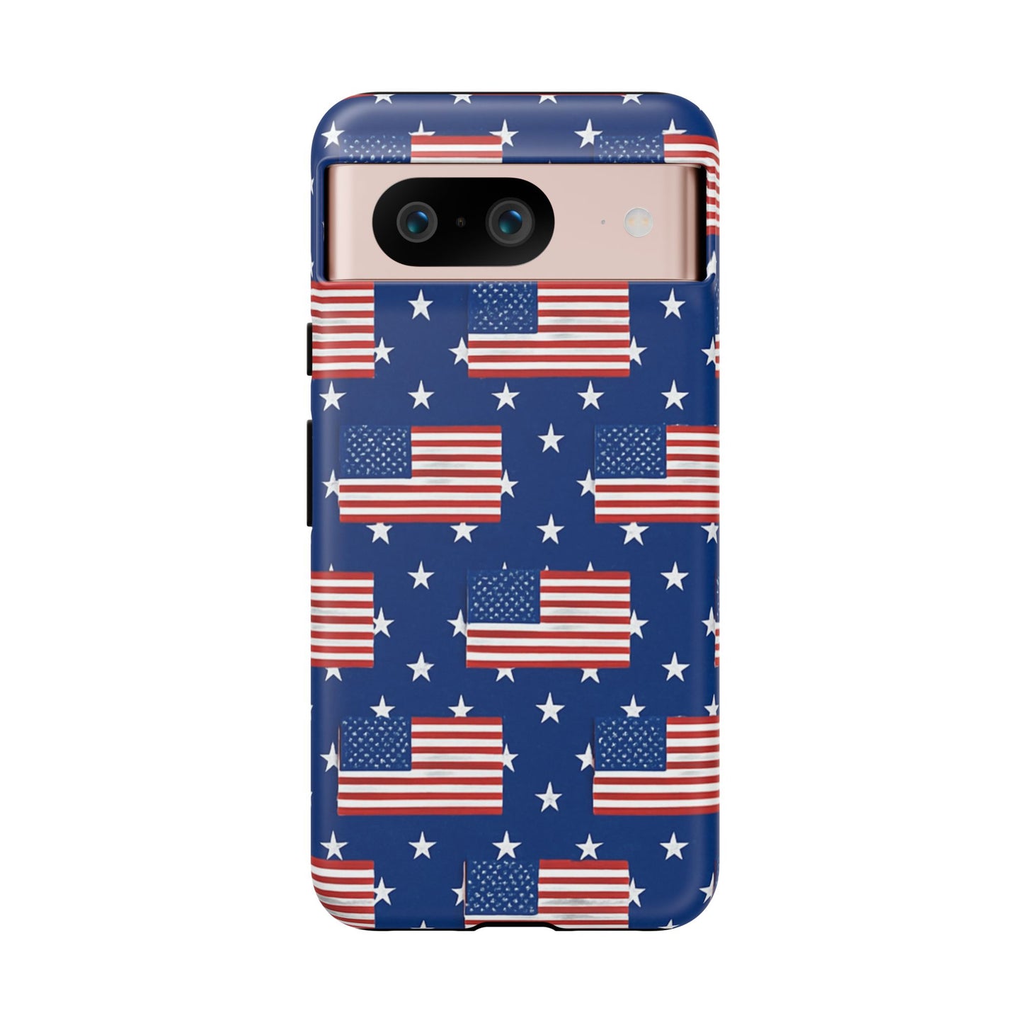 Patriotic Phone Case, Independence Day Accessories, American Flag Design, Star-Spangled Cover, Summer BBQ Gift