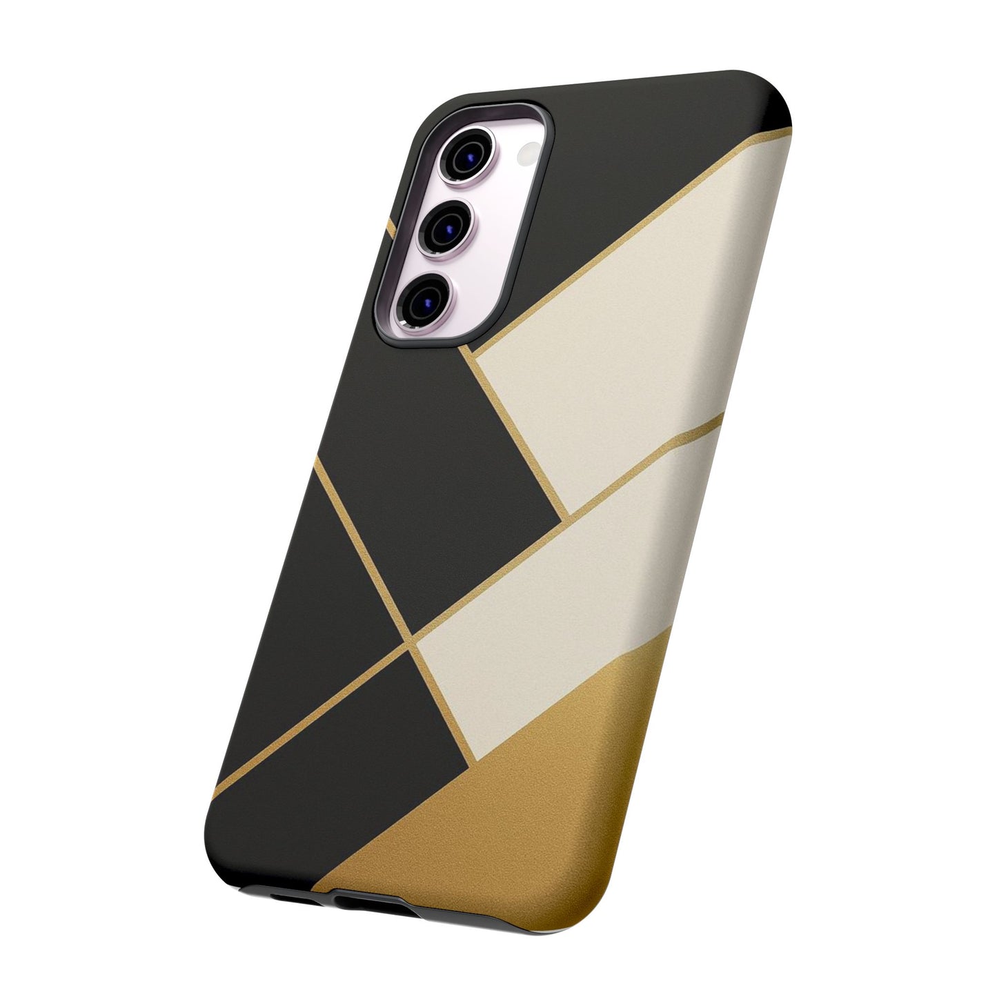 Chic Phone Case, Stylish Phone Cover, Geometric Design Case, Protective Mobile Case, Modern Phone Protector