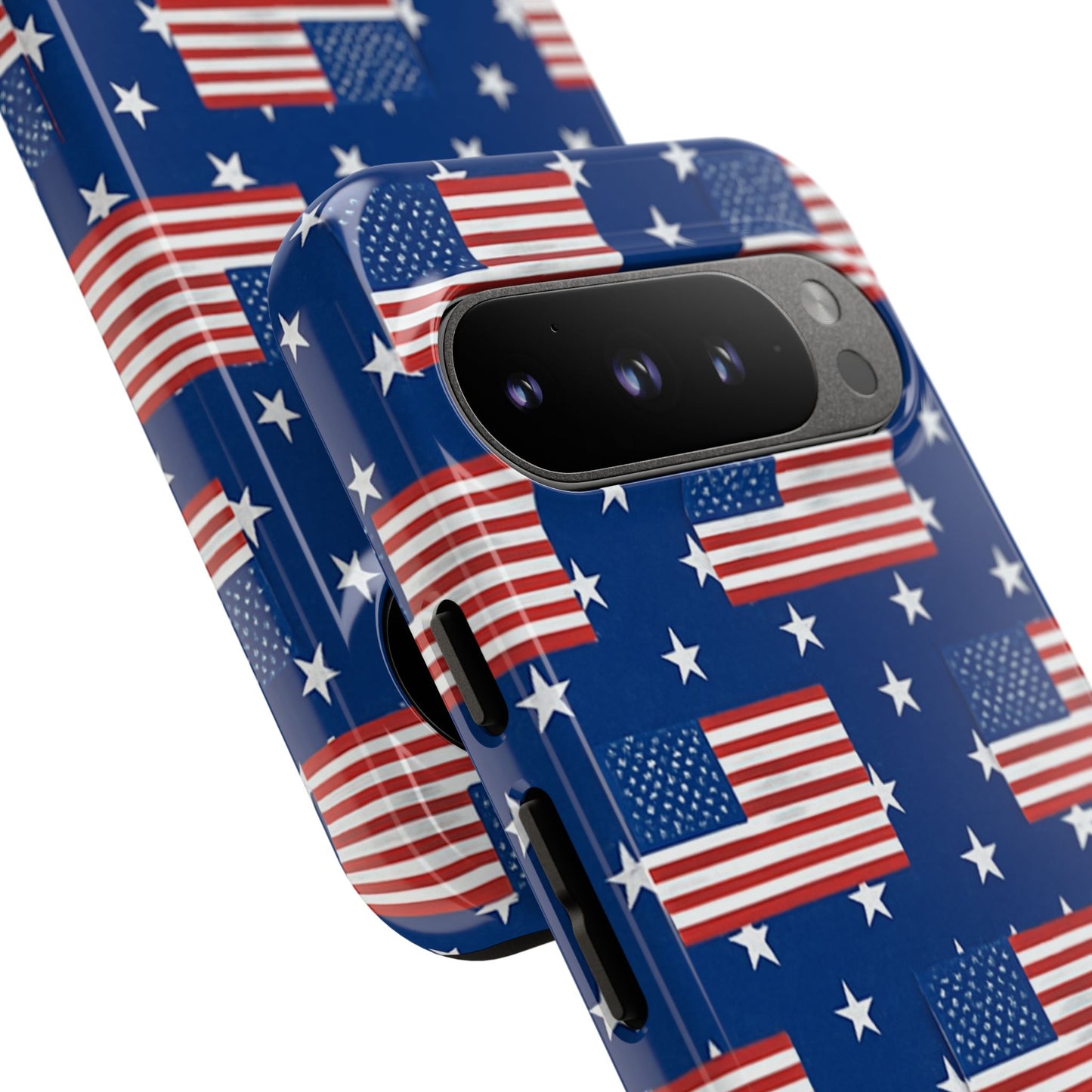 Patriotic Phone Case, Independence Day Accessories, American Flag Design, Star-Spangled Cover, Summer BBQ Gift