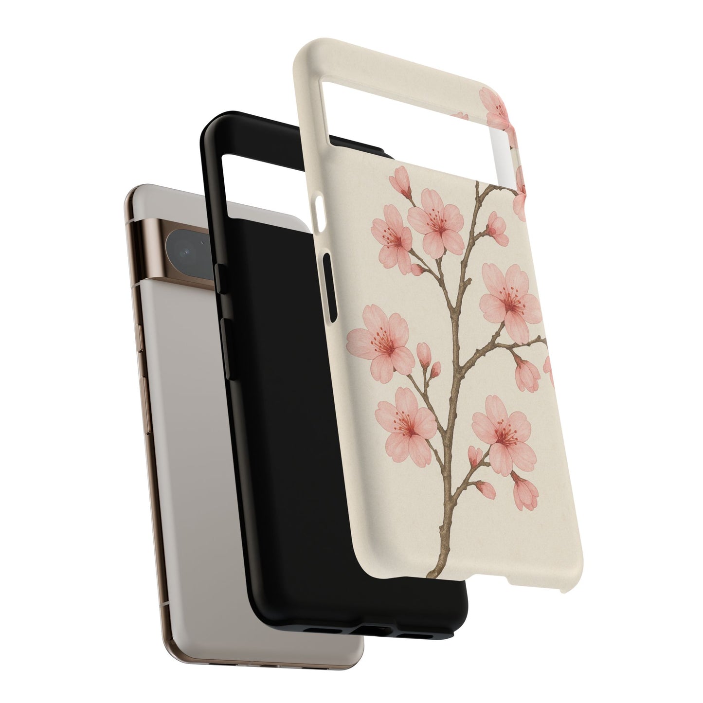 Cherry Blossom Phone Case, Floral Phone Cover, Tough Case for Gifts, Spring Decor, Cute Tech Accessories, Nature Lover's Gift