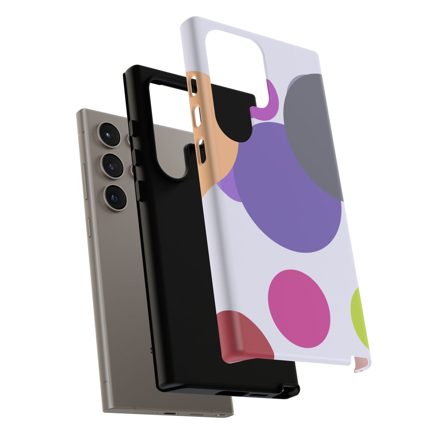 Colorful Geometric Phone Case, Bold Protective Cover for iPhone, Unique Gift for Trendy Teens, Fun Customizable Cases, Modern Design